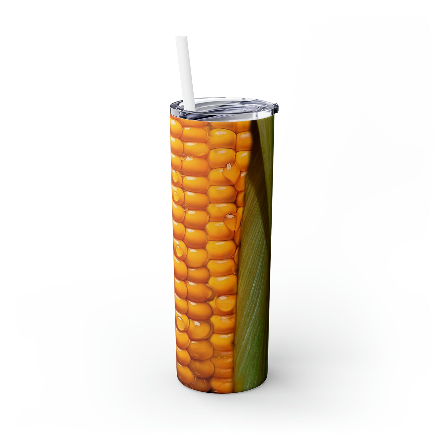 Ear of Corn/ Corn on the Cob Country Farming Skinny Tumbler with Straw, 20oz