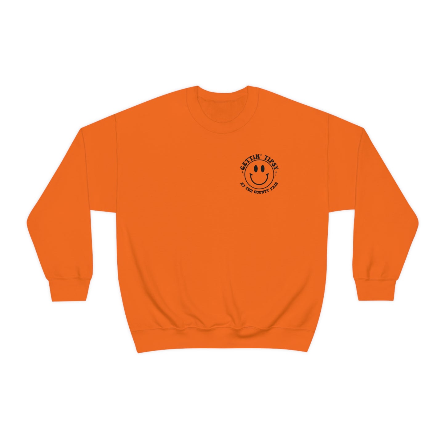 "Gettin' Tipsy at the County Fair" (Front & Back Design) - Unisex Heavy Blend™ Crewneck Sweatshirt