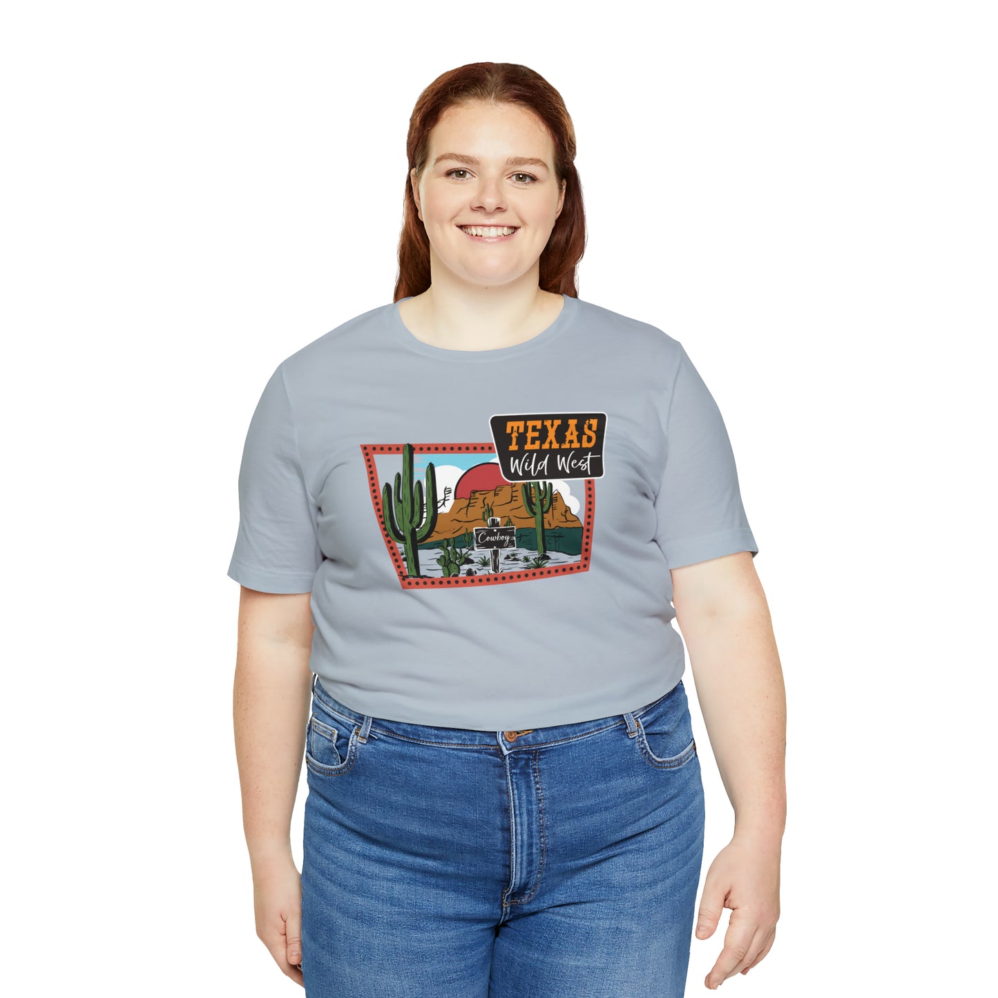 Texas Wild West Unisex Jersey Short Sleeve Tees