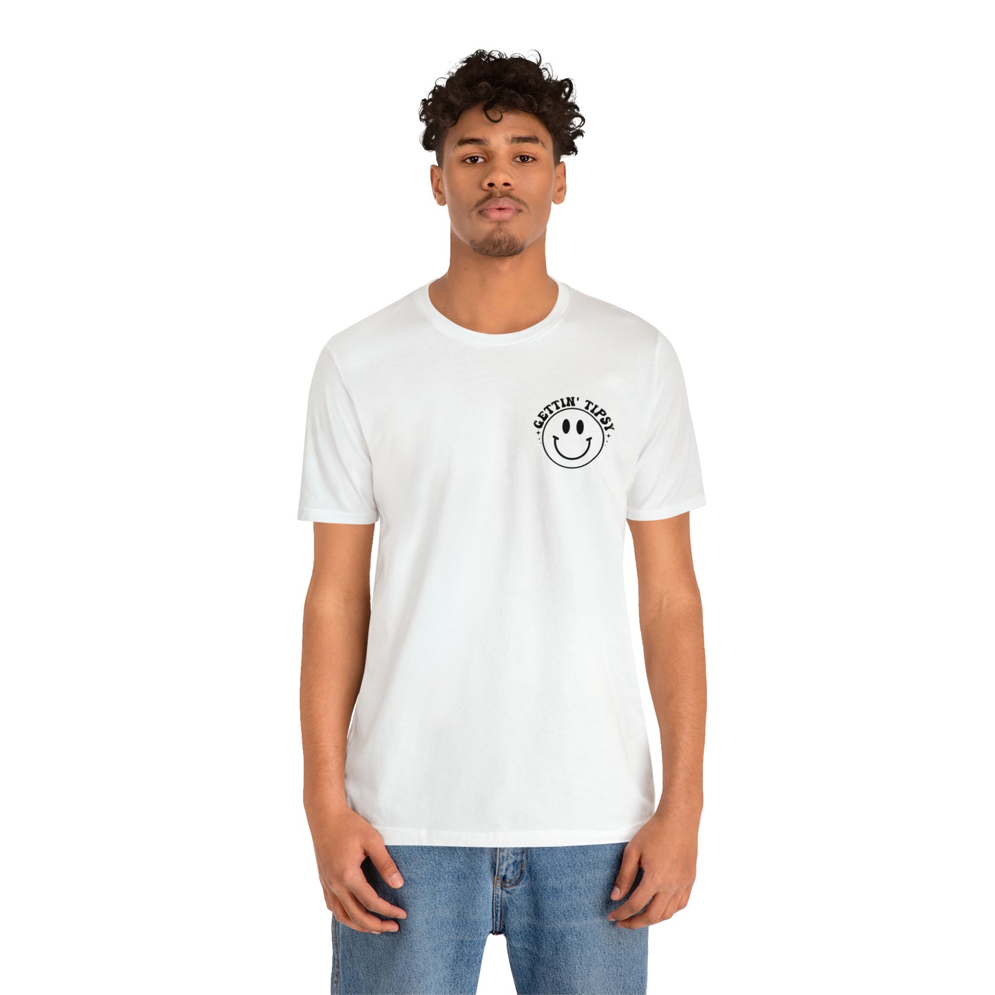 "Errbody in the Lake Gettin' Tipsy" (Front and Back Design) Unisex Jersey Short Sleeve Tee