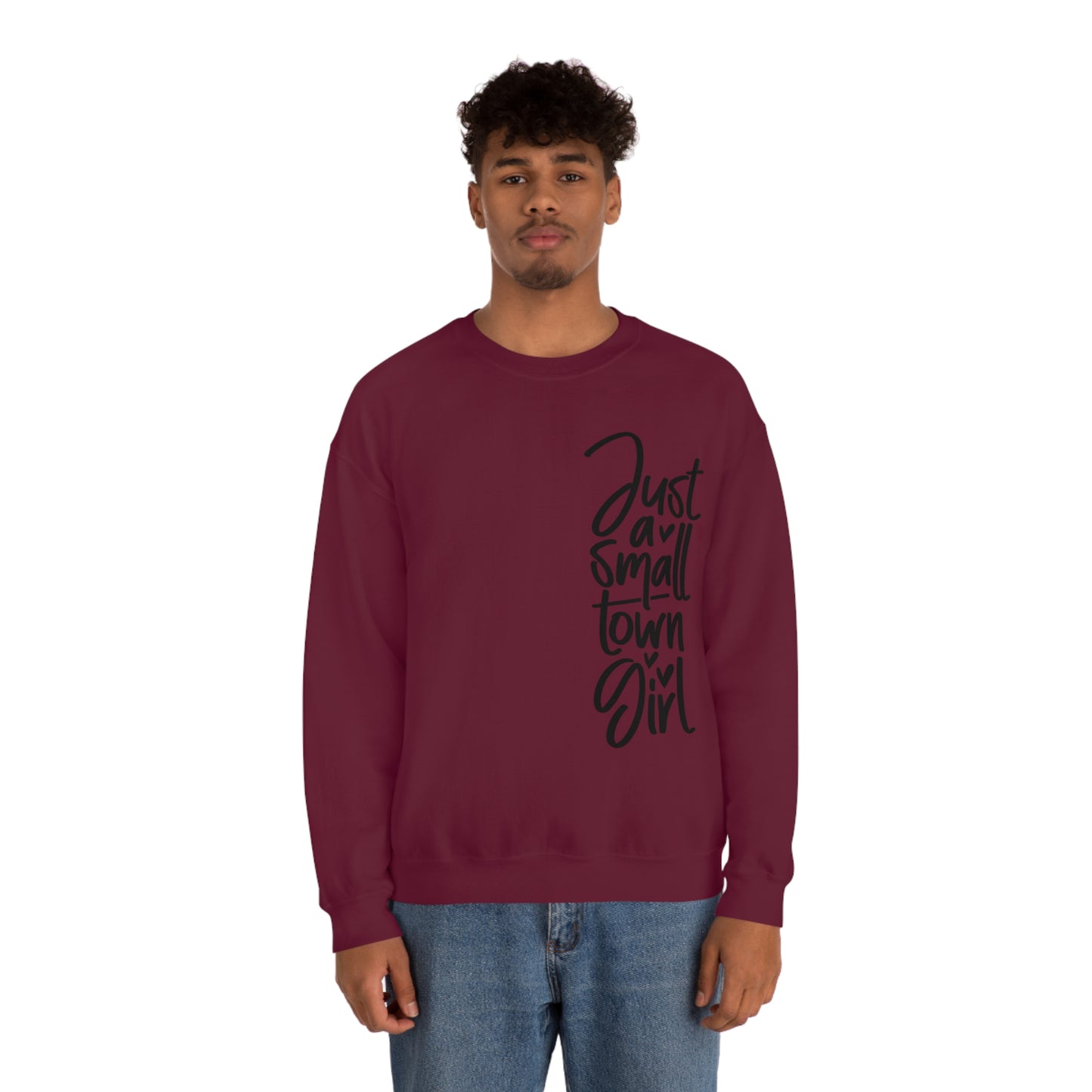 "Just a Small Town Girl" - Unisex Heavy Blend™ Crewneck Sweatshirt