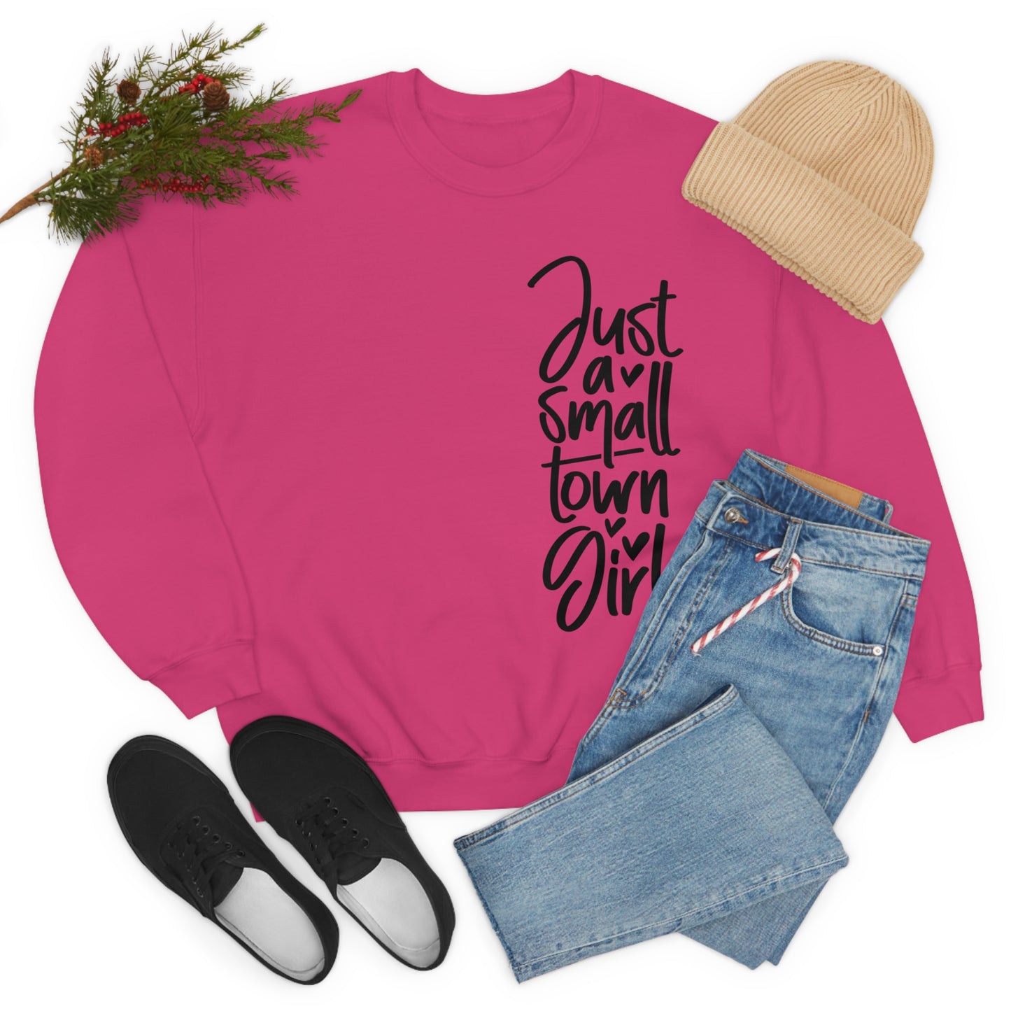 "Just a Small Town Girl" - Unisex Heavy Blend™ Crewneck Sweatshirt