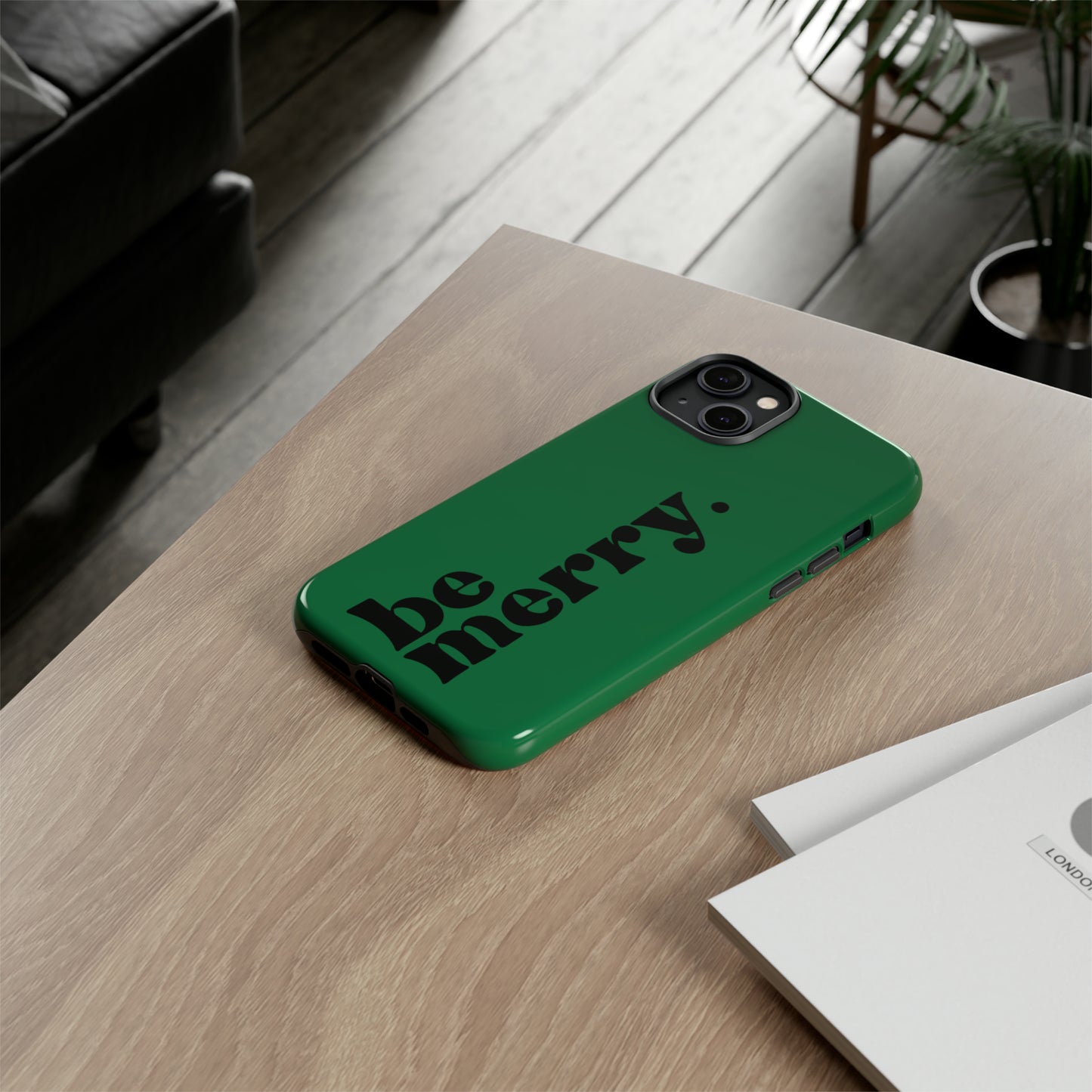 be merry Christmas/ Holiday Apple iPhone Tough Cases
