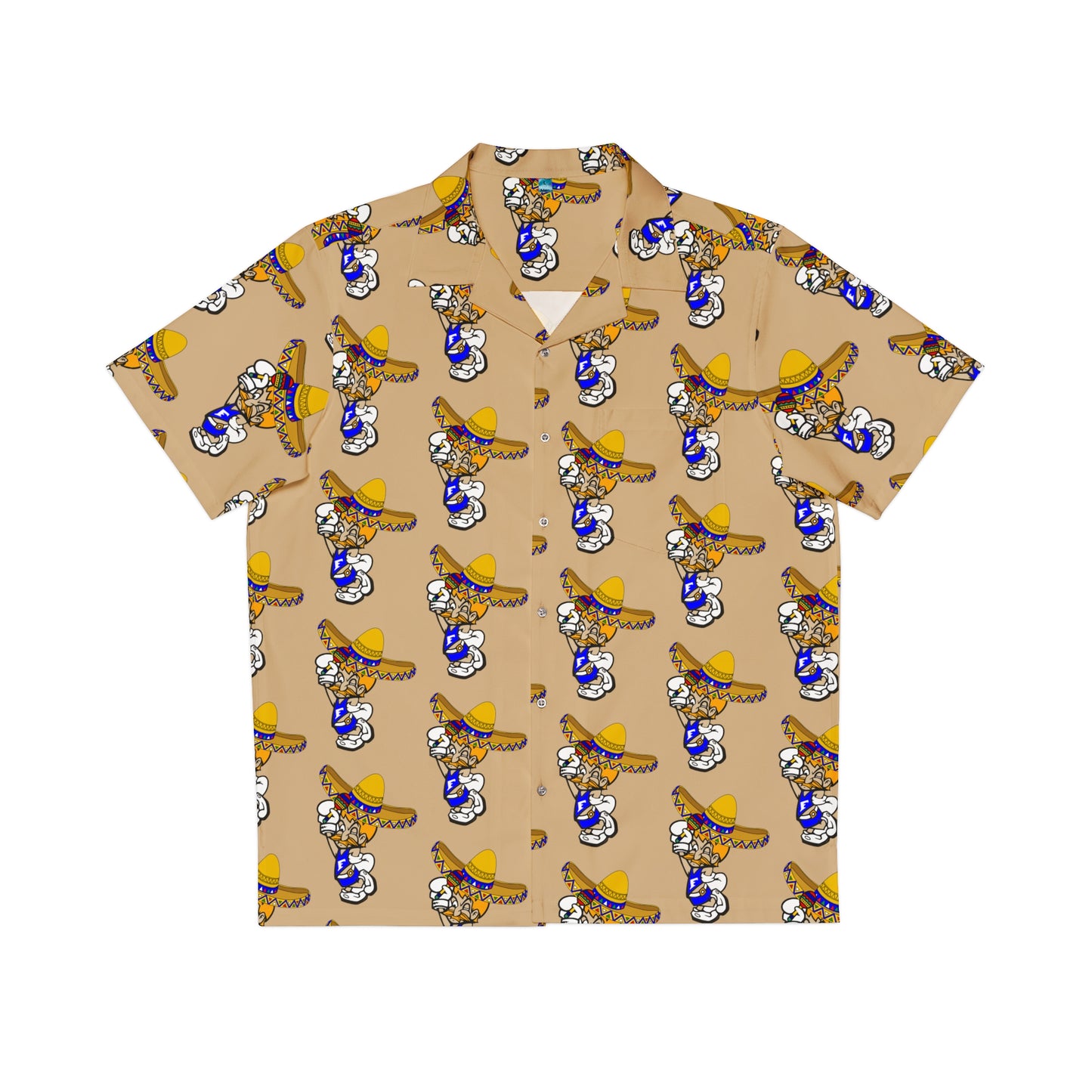 Freeburg Sombrero Midget Men's Hawaiian Shirt - Tan