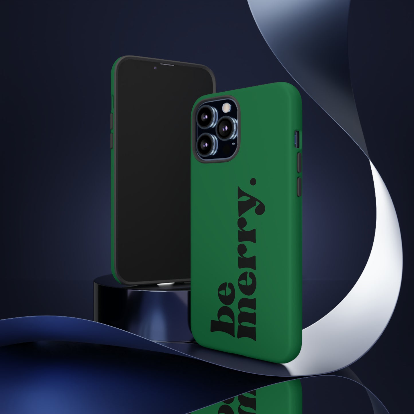 be merry Christmas/ Holiday Apple iPhone Tough Cases