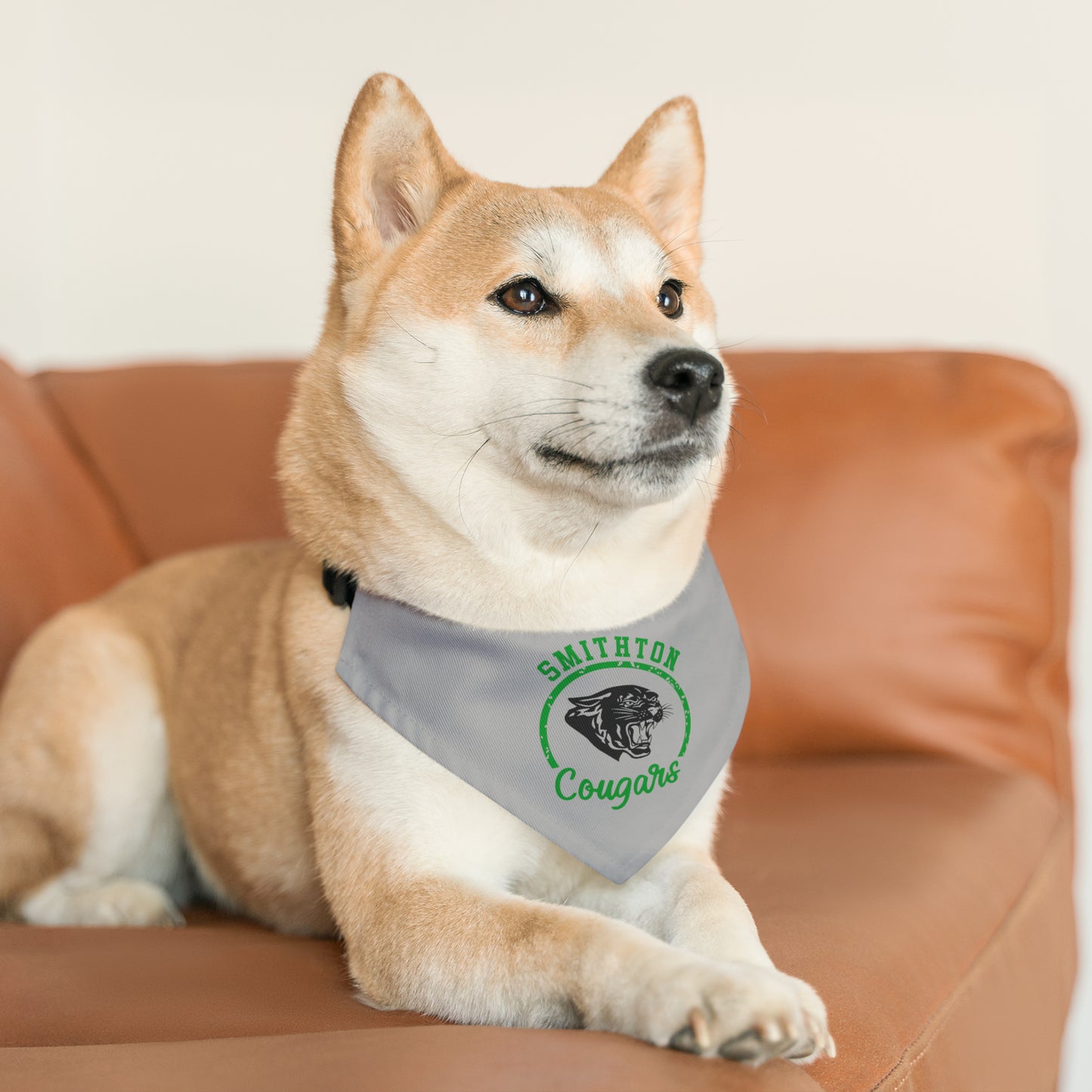Smithton Cougars Pattern Pet Bandana Collar