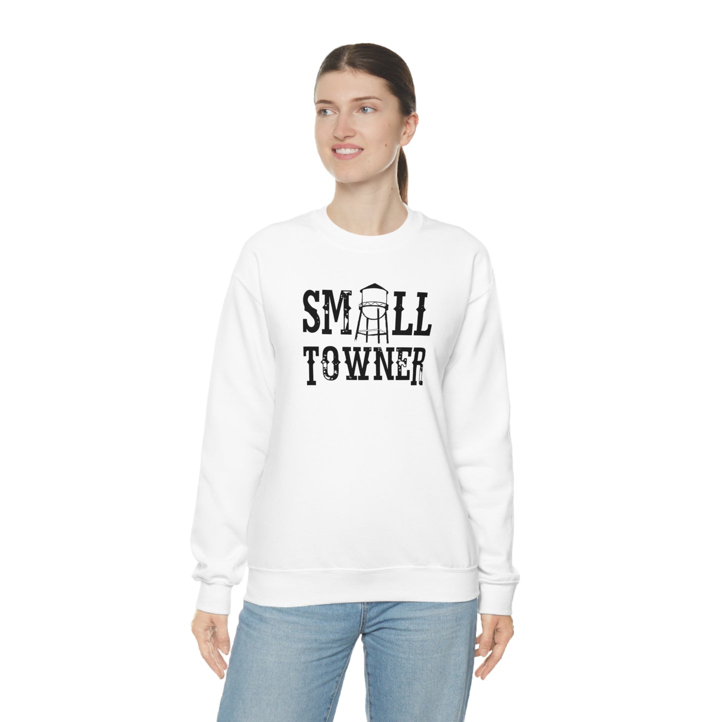 "Small Towner" - Unisex Heavy Blend™ Crewneck Sweatshirt