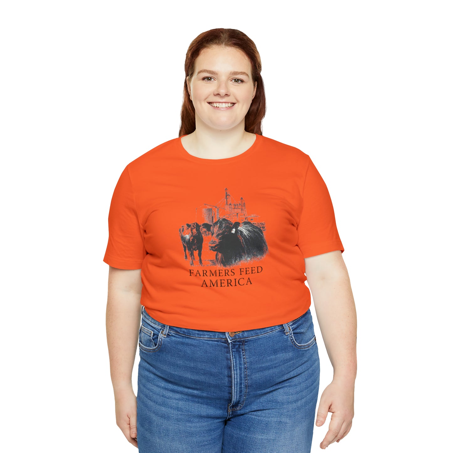 "Farmers Feed America" Unisex Jersey Short Sleeve Tee