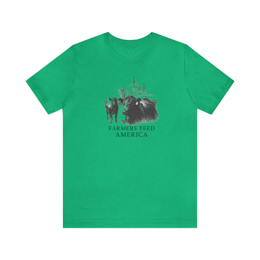 "Farmers Feed America" Unisex Jersey Short Sleeve Tee