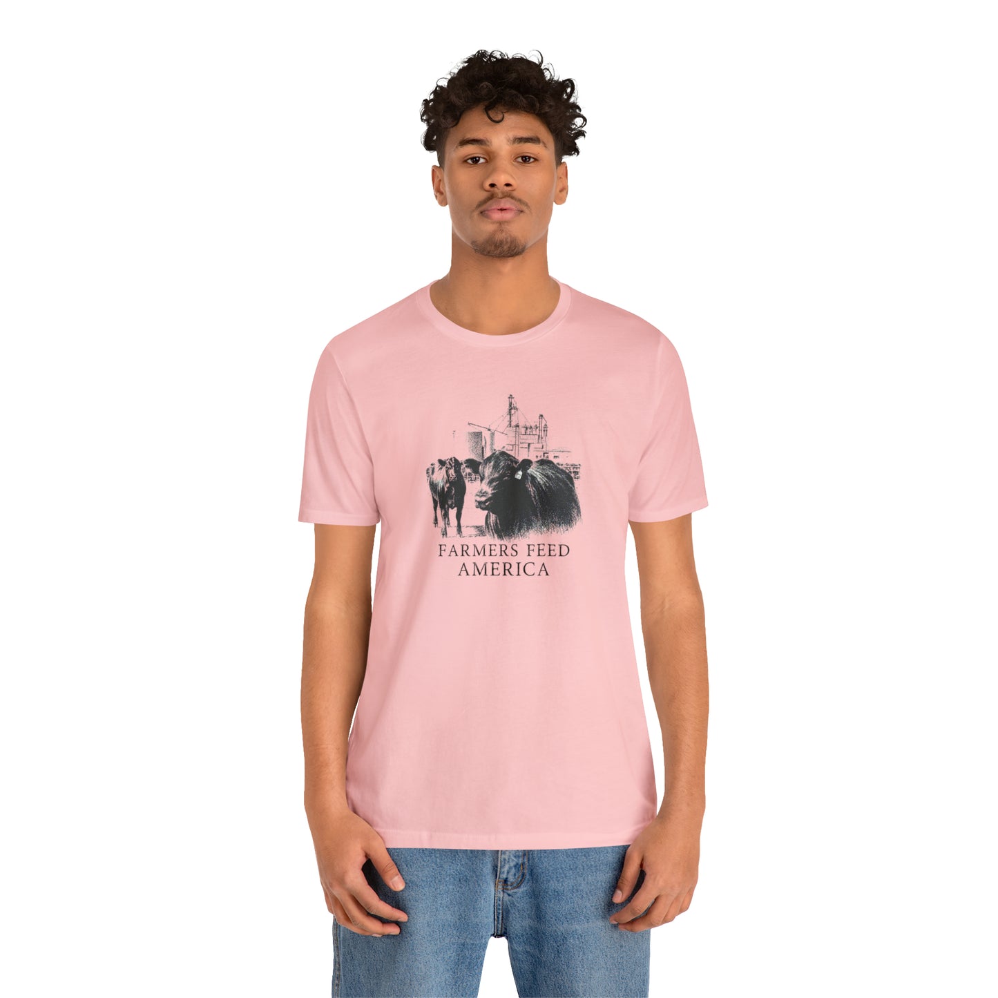 "Farmers Feed America" Unisex Jersey Short Sleeve Tee