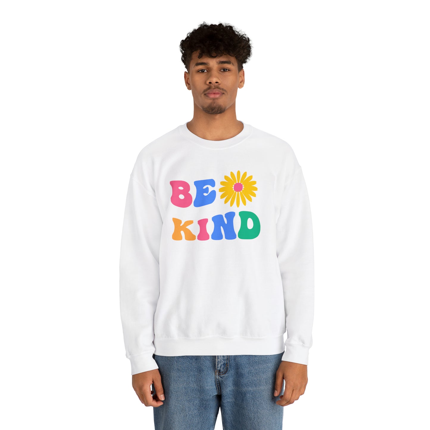 Be Kind Retro Warm Colored Unisex Heavy Blend™ Crewneck Sweatshirt