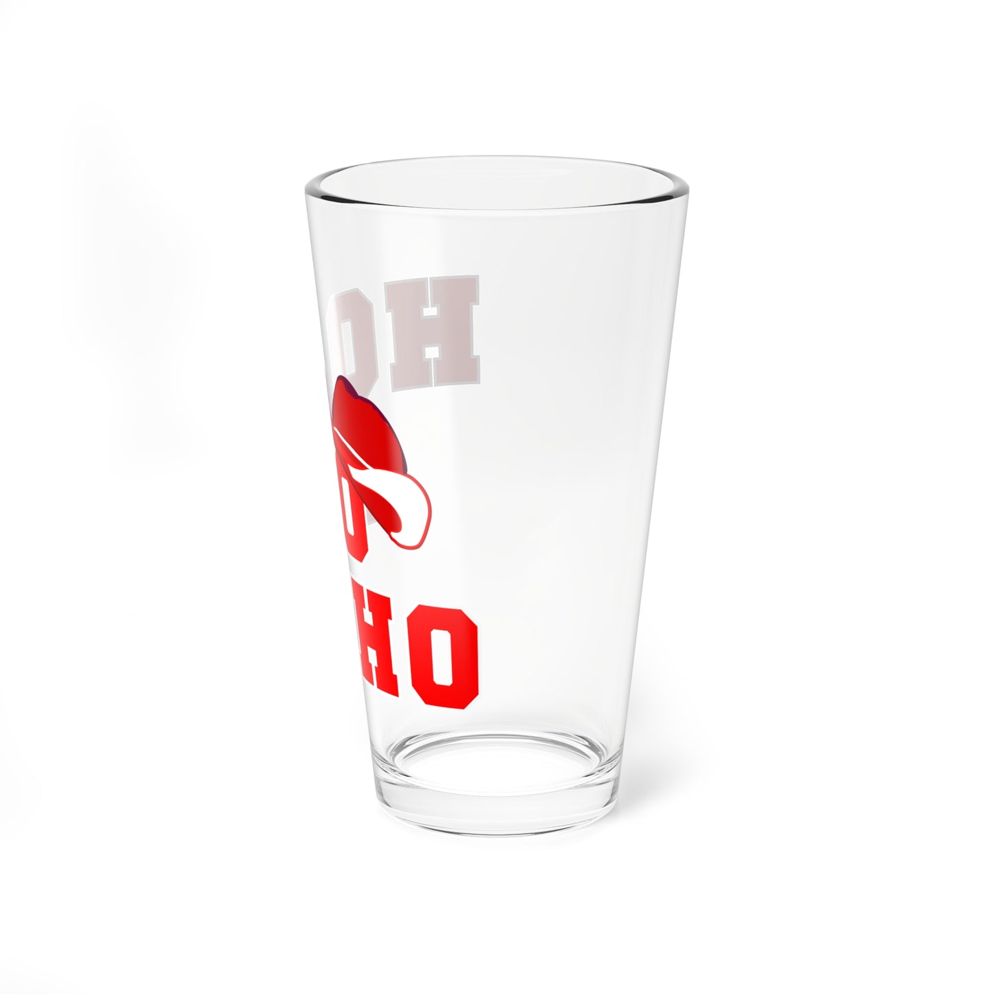 Ho Ho Ho Country Christmas Holiday Mixing Glass, 16oz