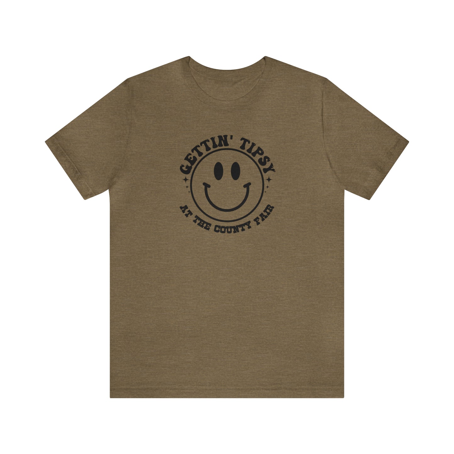 "Gettin' Tipsy at the County Fair" Unisex Jersey Short Sleeve Tee
