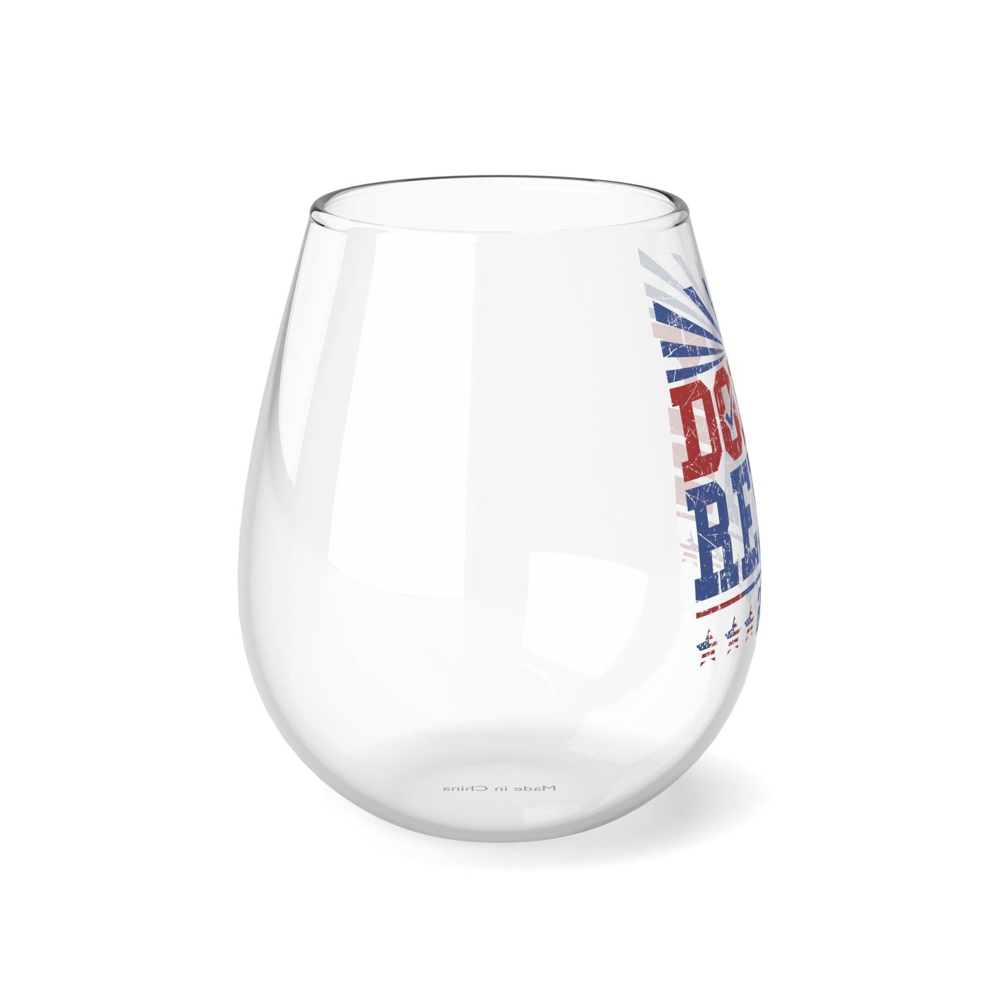 Dolly and Reba for President 2024 Stemless Wine/ Glass, 11.75oz
