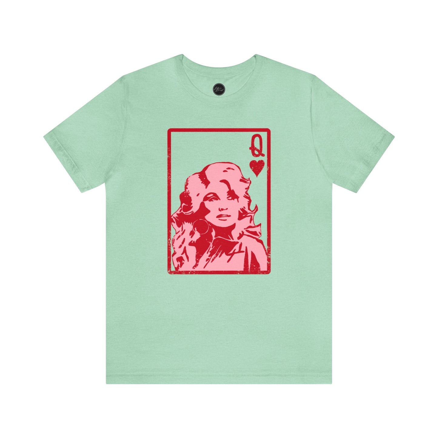 Dolly Queen of Hearts Valentine Bella Jersey Short Sleeve Tee (Unisex)