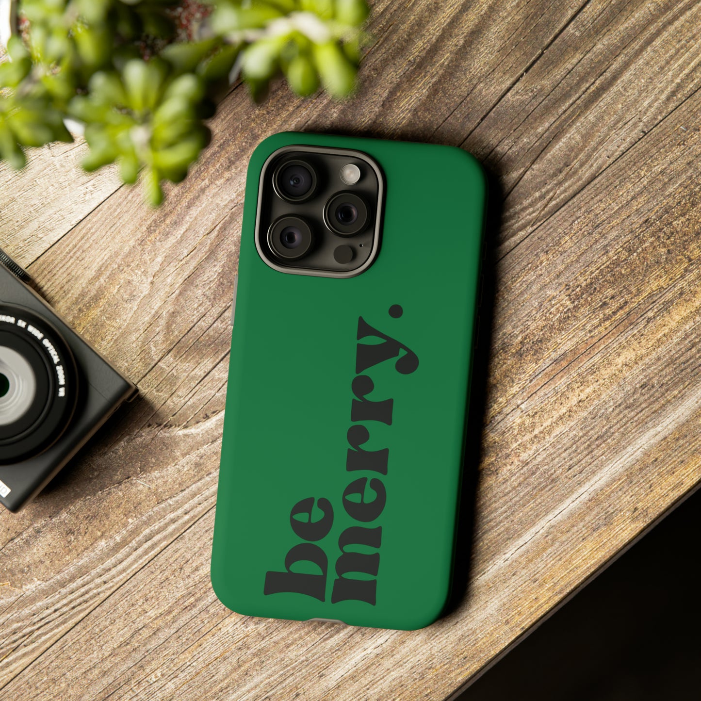 be merry Christmas/ Holiday Apple iPhone Tough Cases
