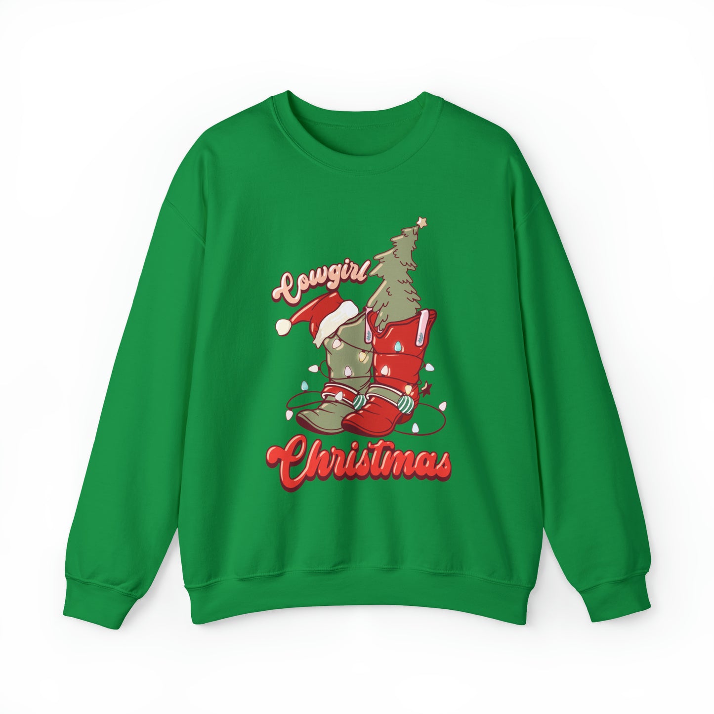 Cowgirl Christmas Unisex Heavy Blend™ Crewneck Sweatshirt