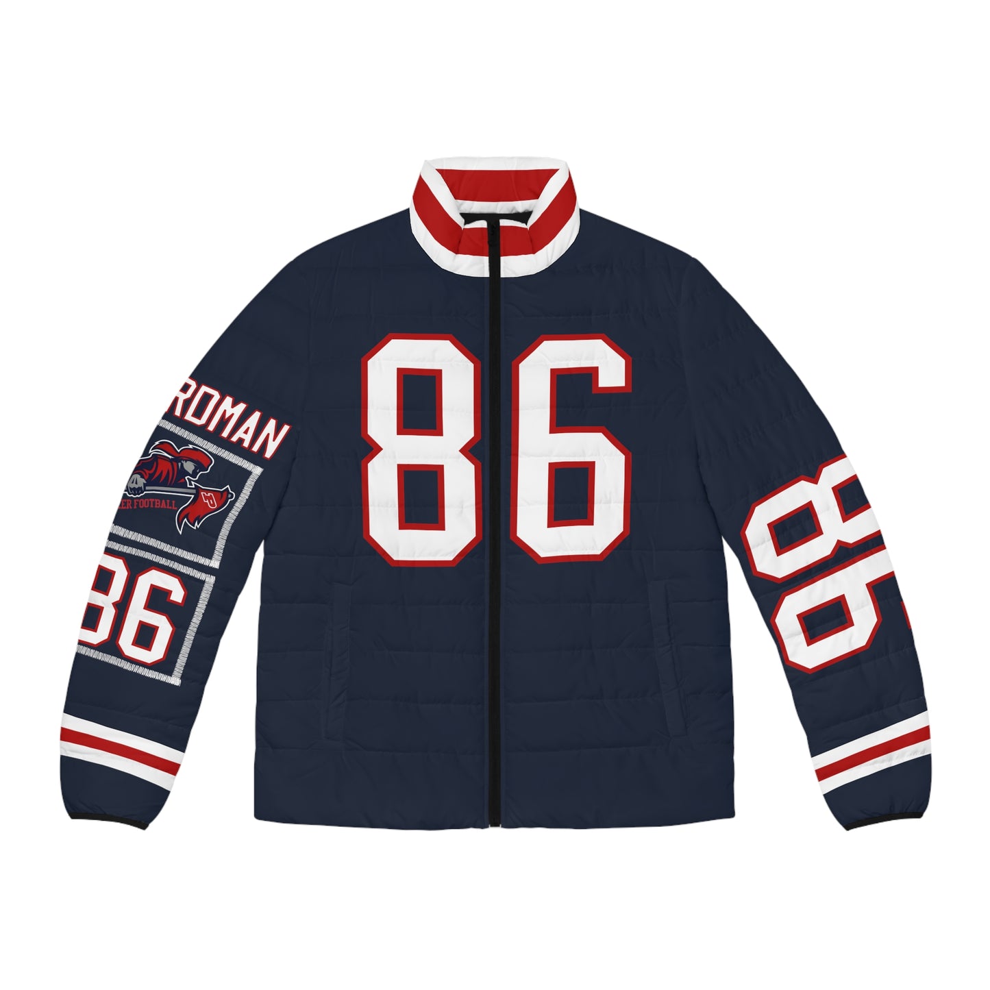 Ordman 86 Custom Game Day Men's Puffer Coat/ Jacket
