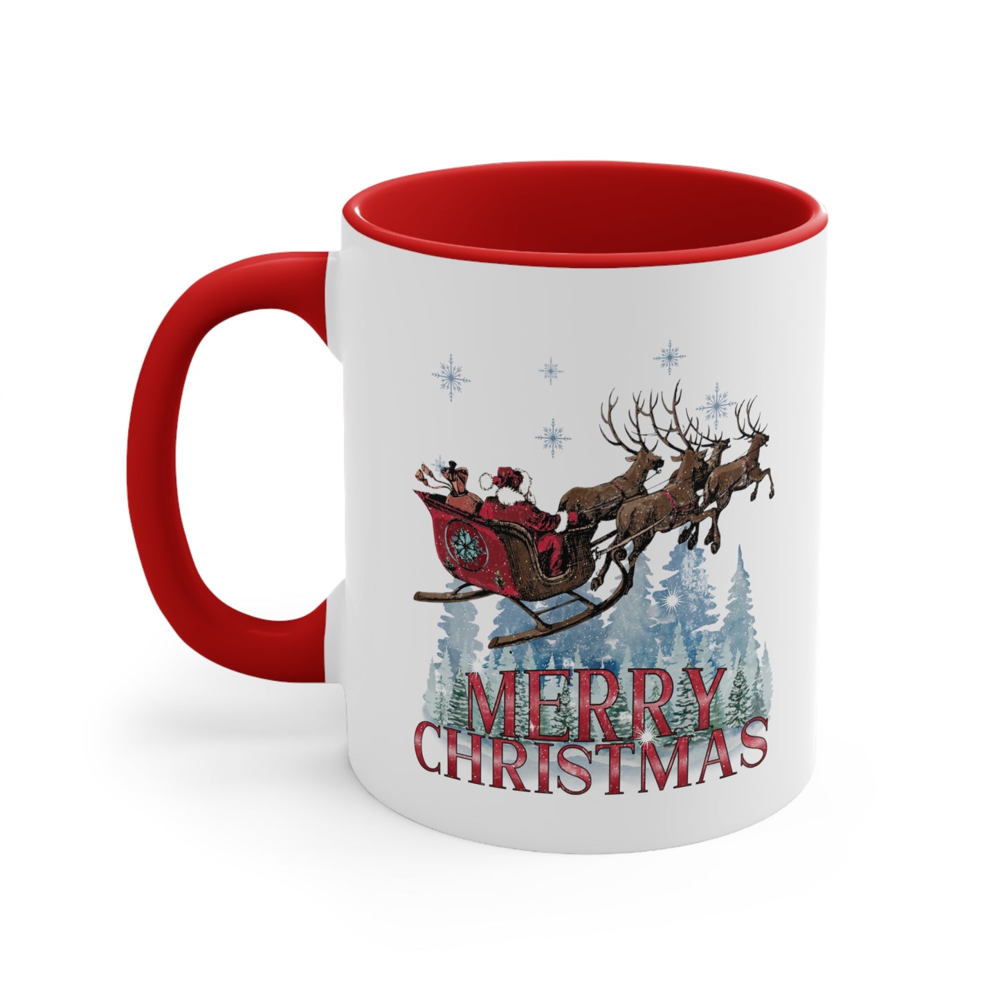 Merry Christmas Mug Accent Coffee Mug, 11oz
