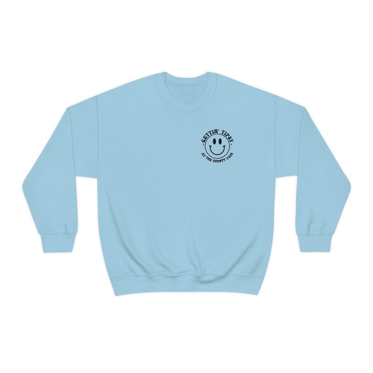 "Gettin' Tipsy at the County Fair" (Front & Back Design) - Unisex Heavy Blend™ Crewneck Sweatshirt