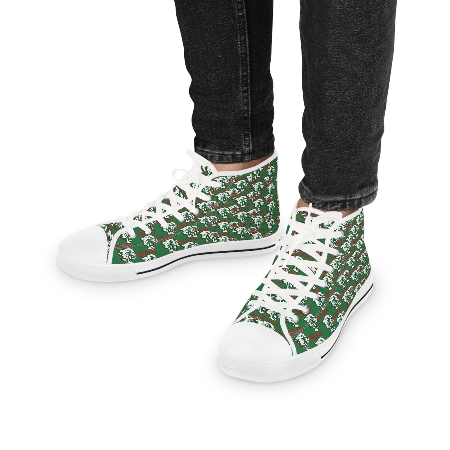 Salem Wildcat Men's High Top Sneakers - Green