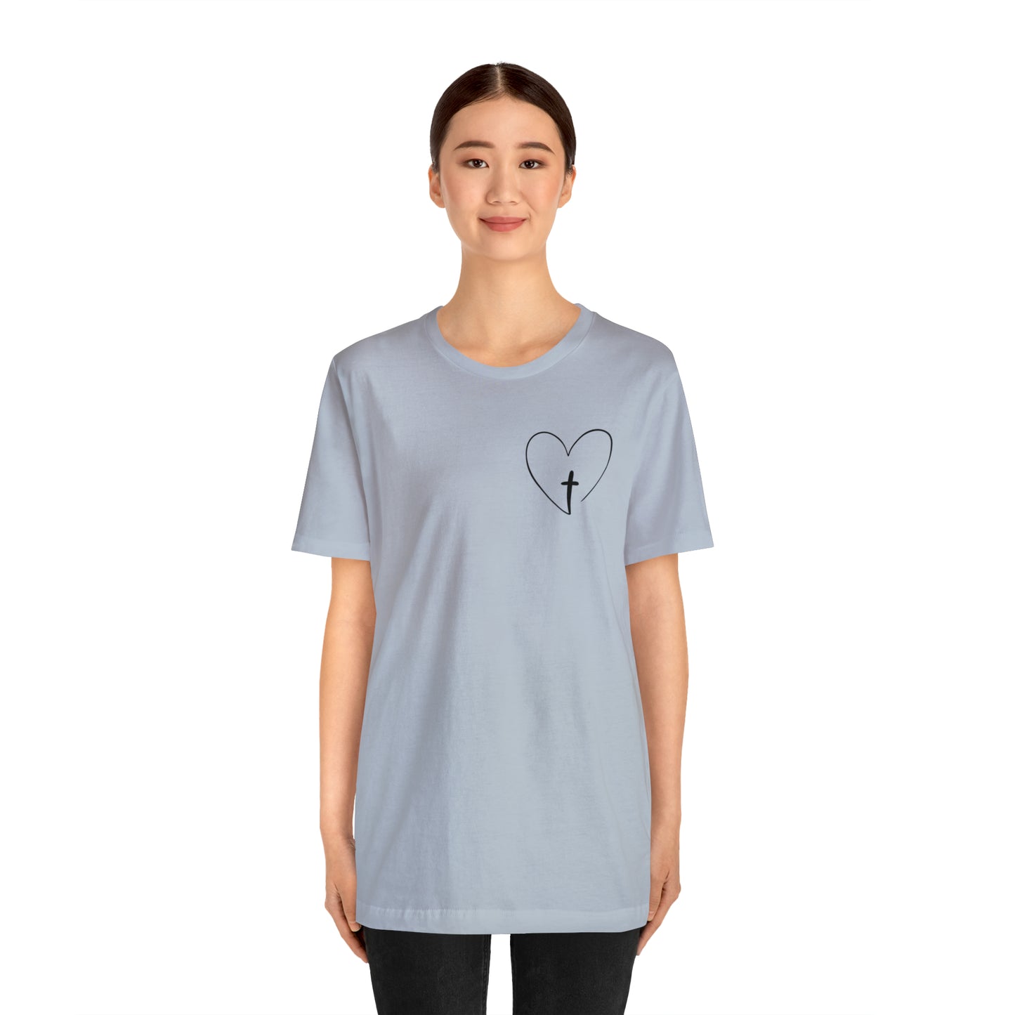 "Jesus Scripture" (Front and Back Design) Unisex Jersey Short Sleeve Tee