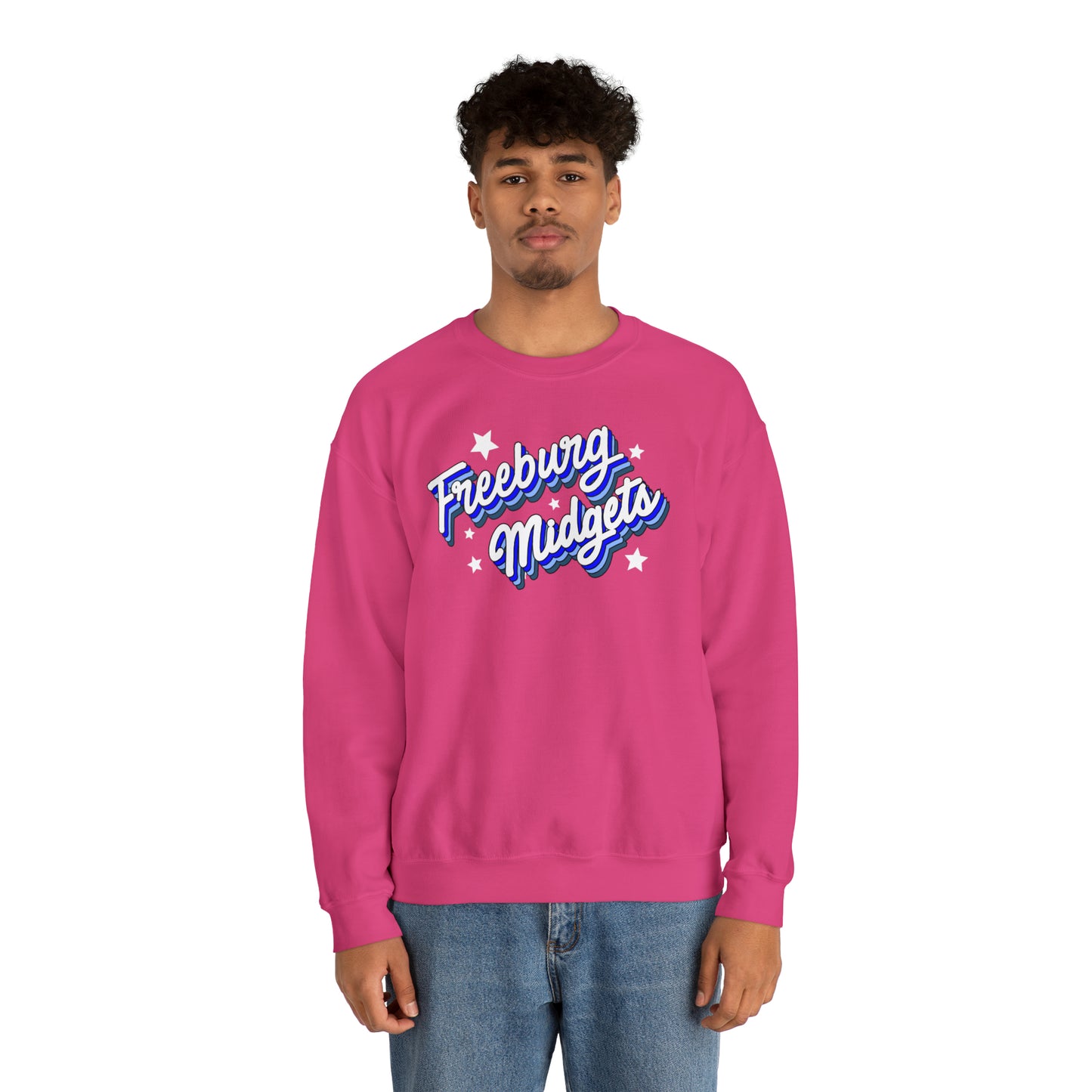 Retro Freeburg Midgets Unisex Heavy Blend™ Crewneck Sweatshirt