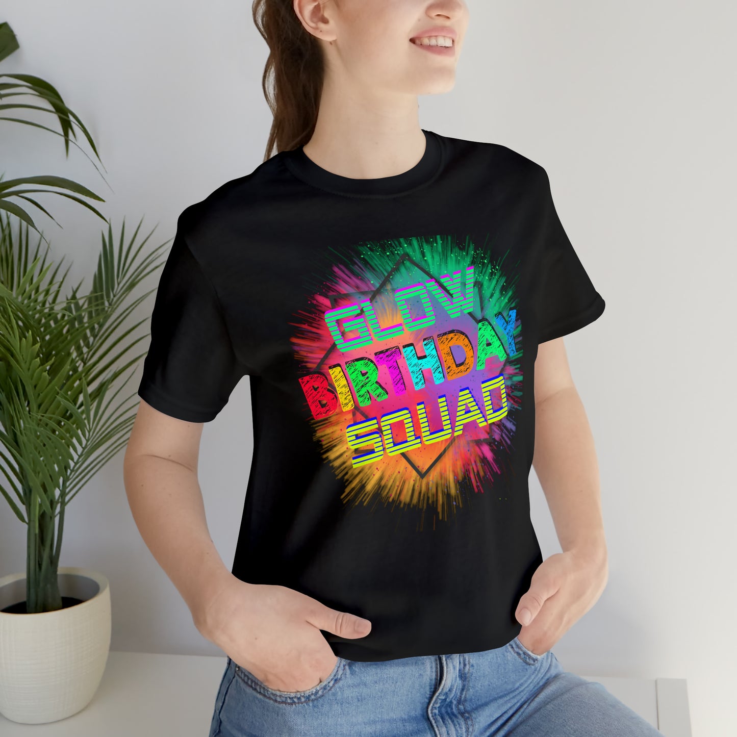 Glow Birthday Squad T-Shirt
