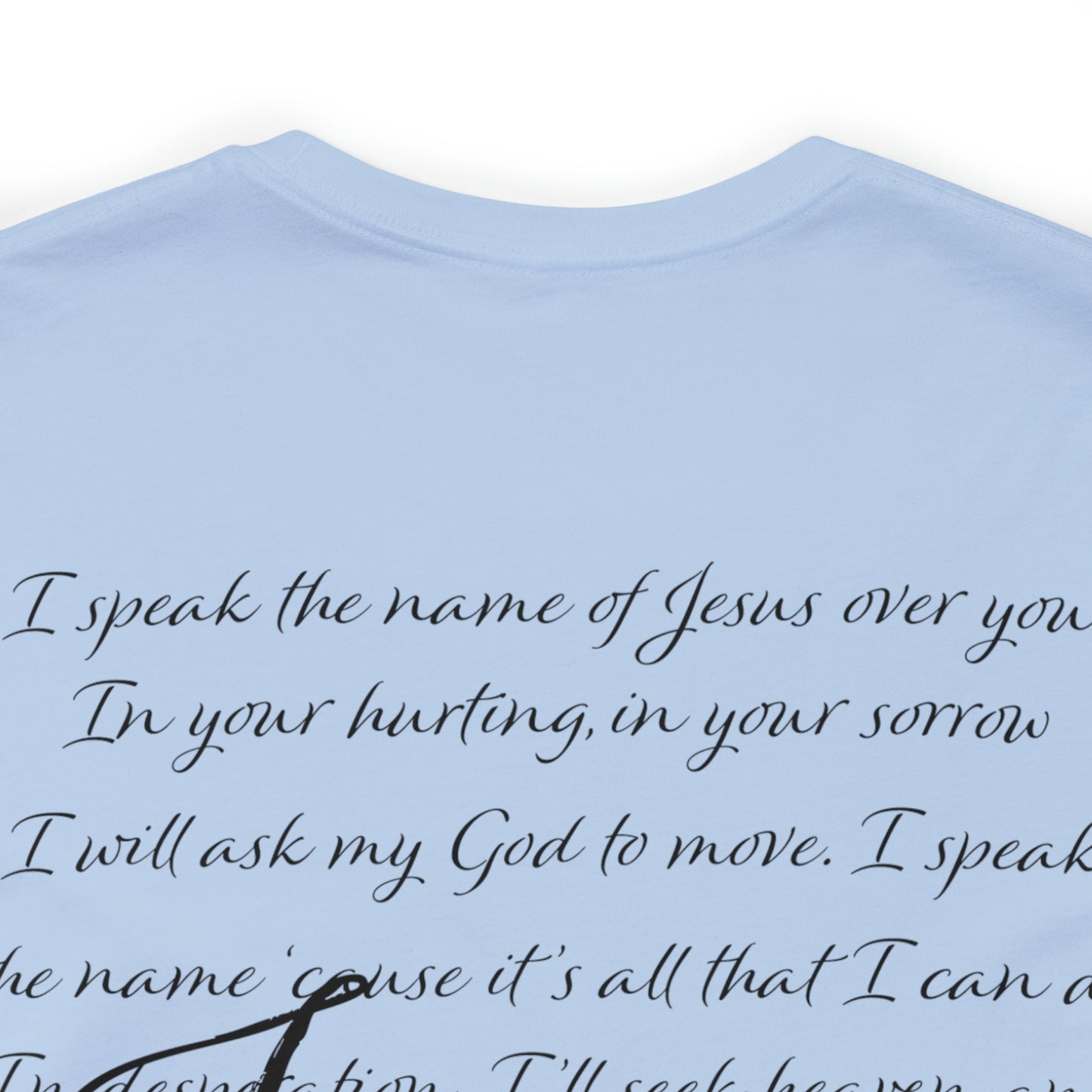 "Jesus Scripture" (Front and Back Design) Unisex Jersey Short Sleeve Tee