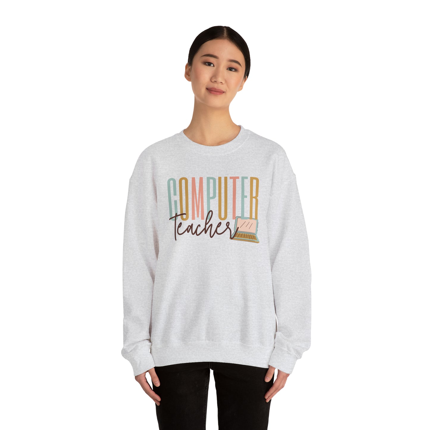 Computer Teacher Heavyweight Crewneck Sweatshirt