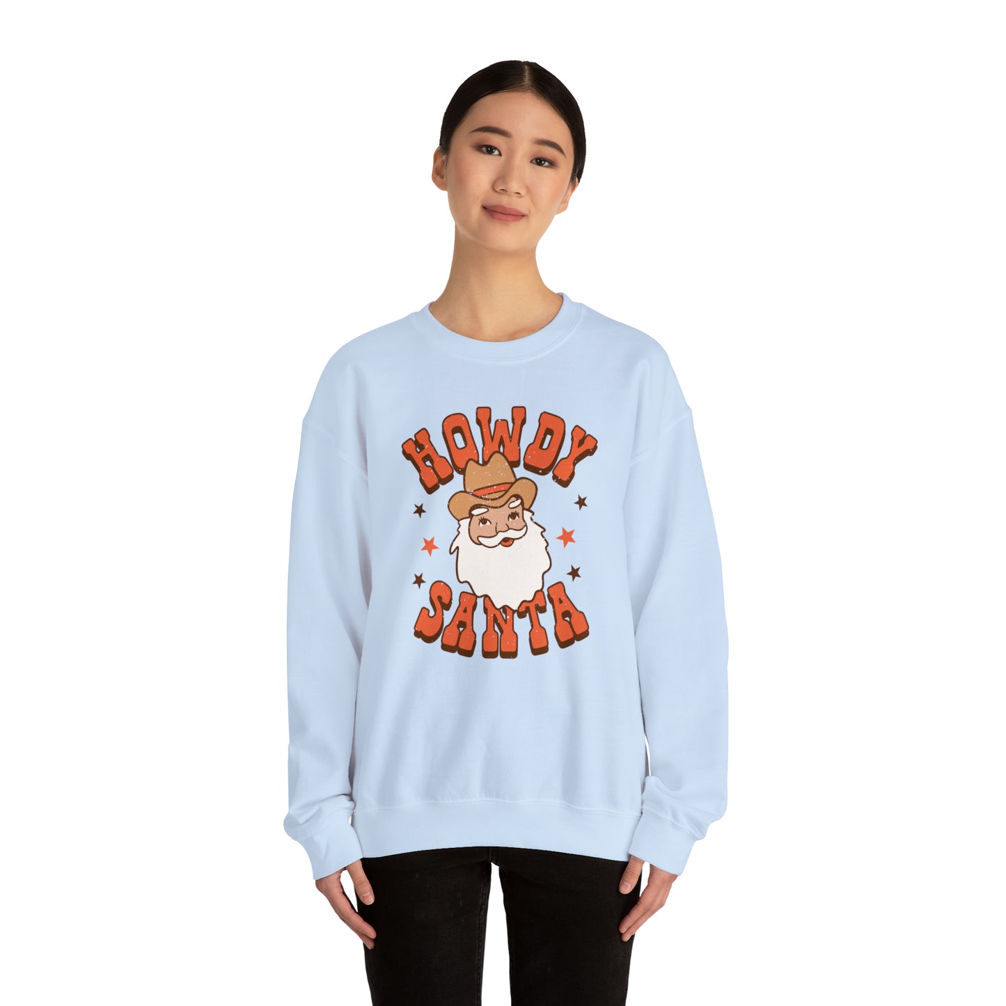 Howdy Santa Heavyweight Crewneck Sweatshirt
