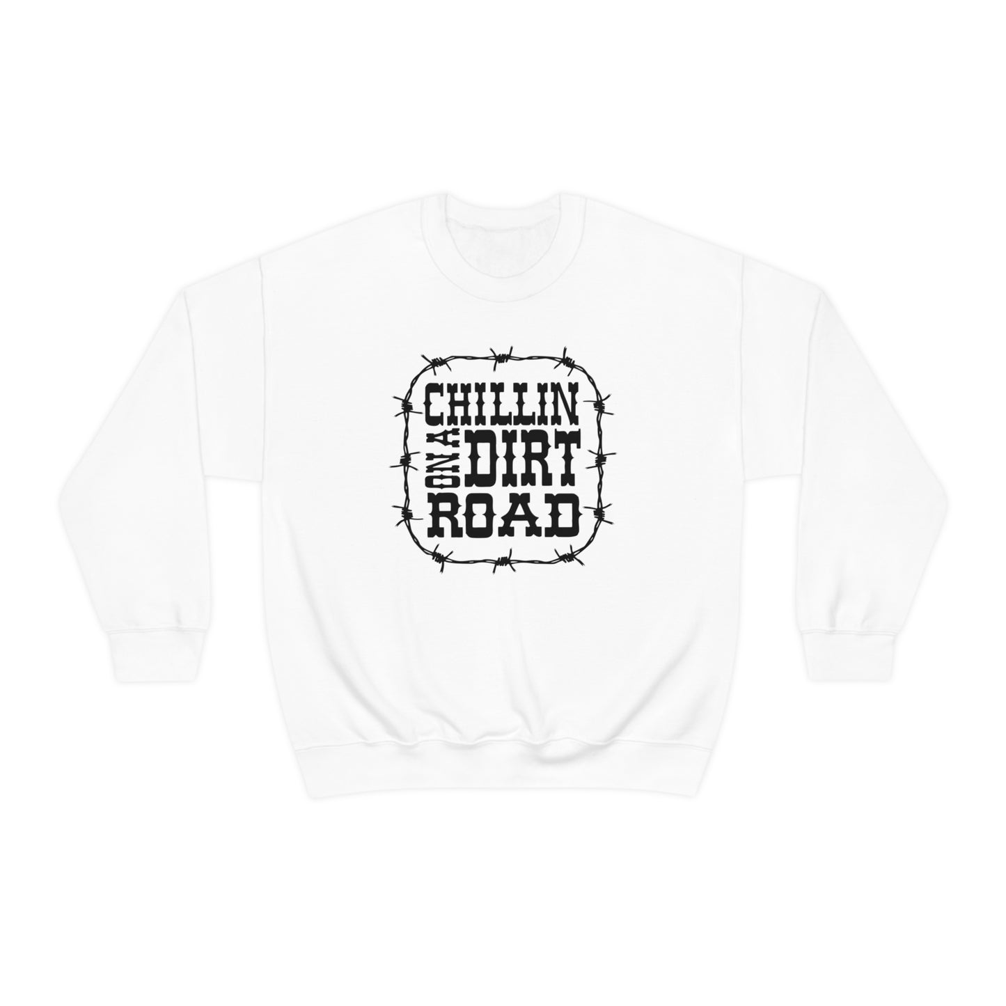 "Chillin' on a Dirt Road" - Unisex Heavy Blend™ Crewneck Sweatshirt