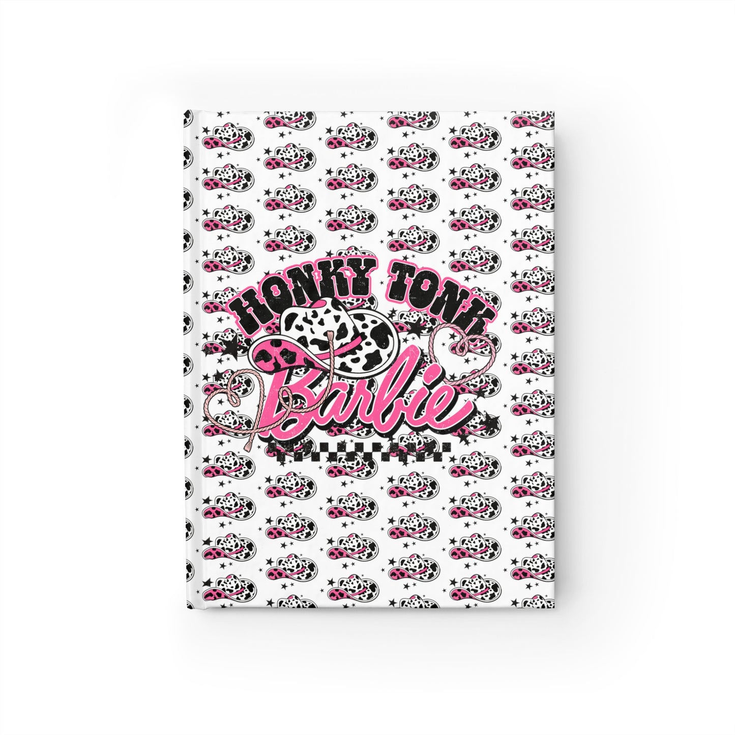 Honky Tonk Hot Pink Cowgirl Hat Design Design Journal - Blank