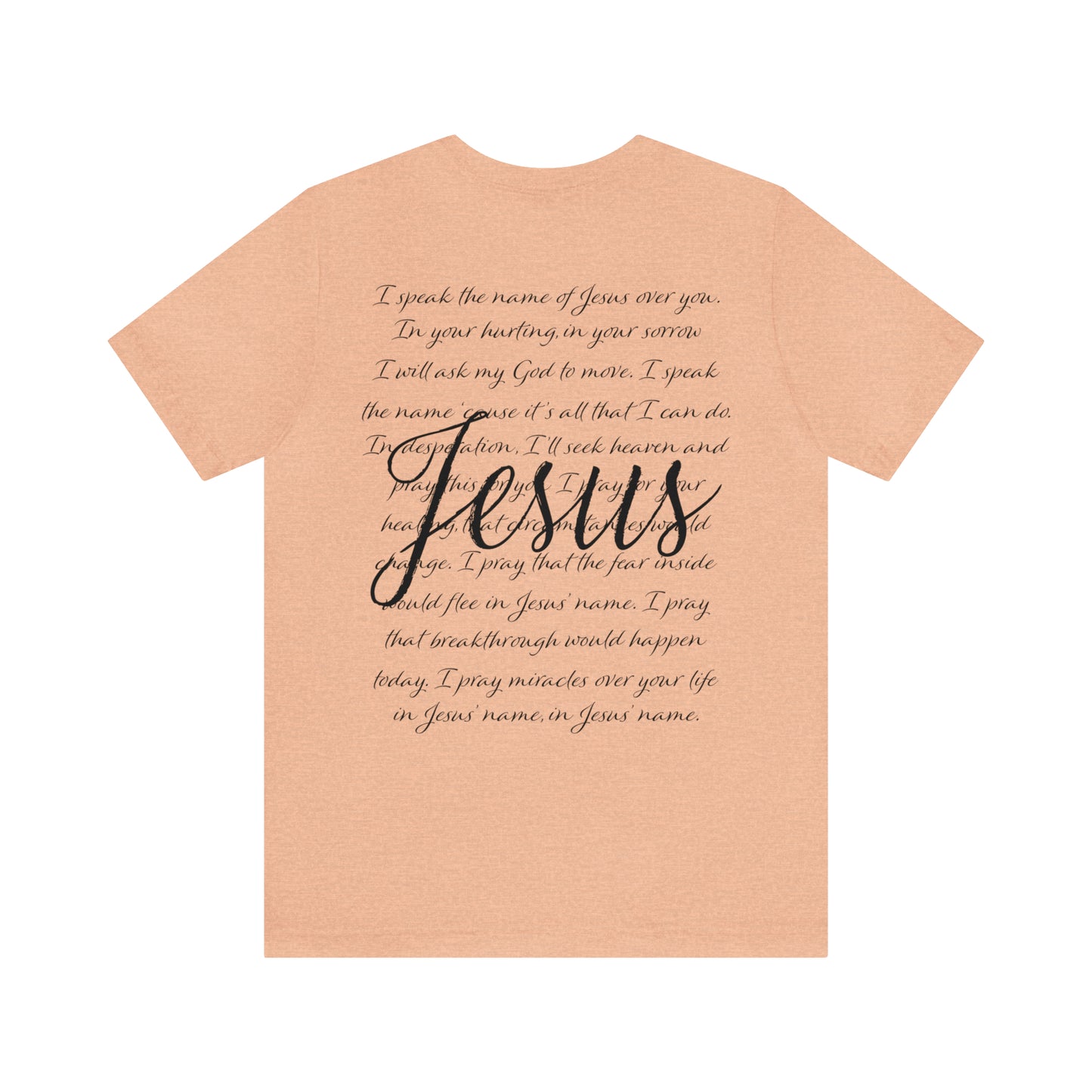 "Jesus Scripture" (Front and Back Design) Unisex Jersey Short Sleeve Tee