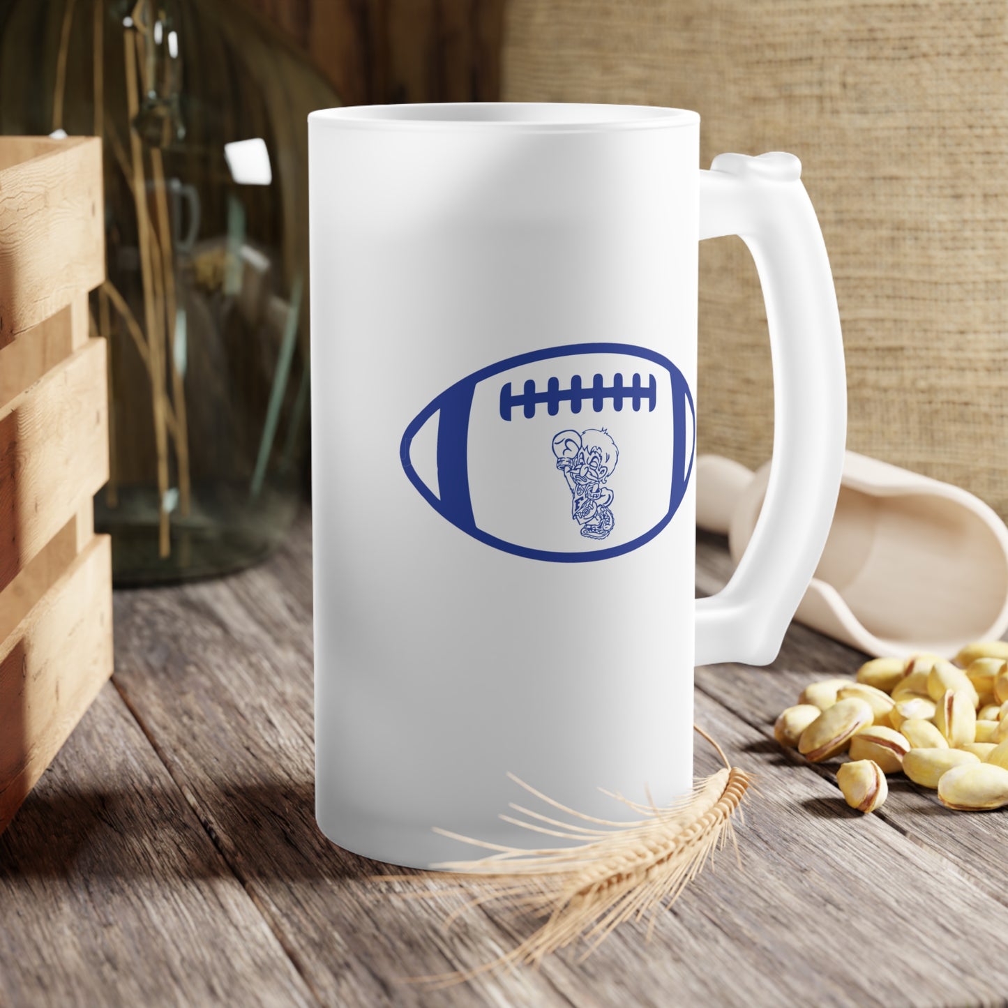 FCHS Freeburg Midgets Football Frosted Glass Beer Mug