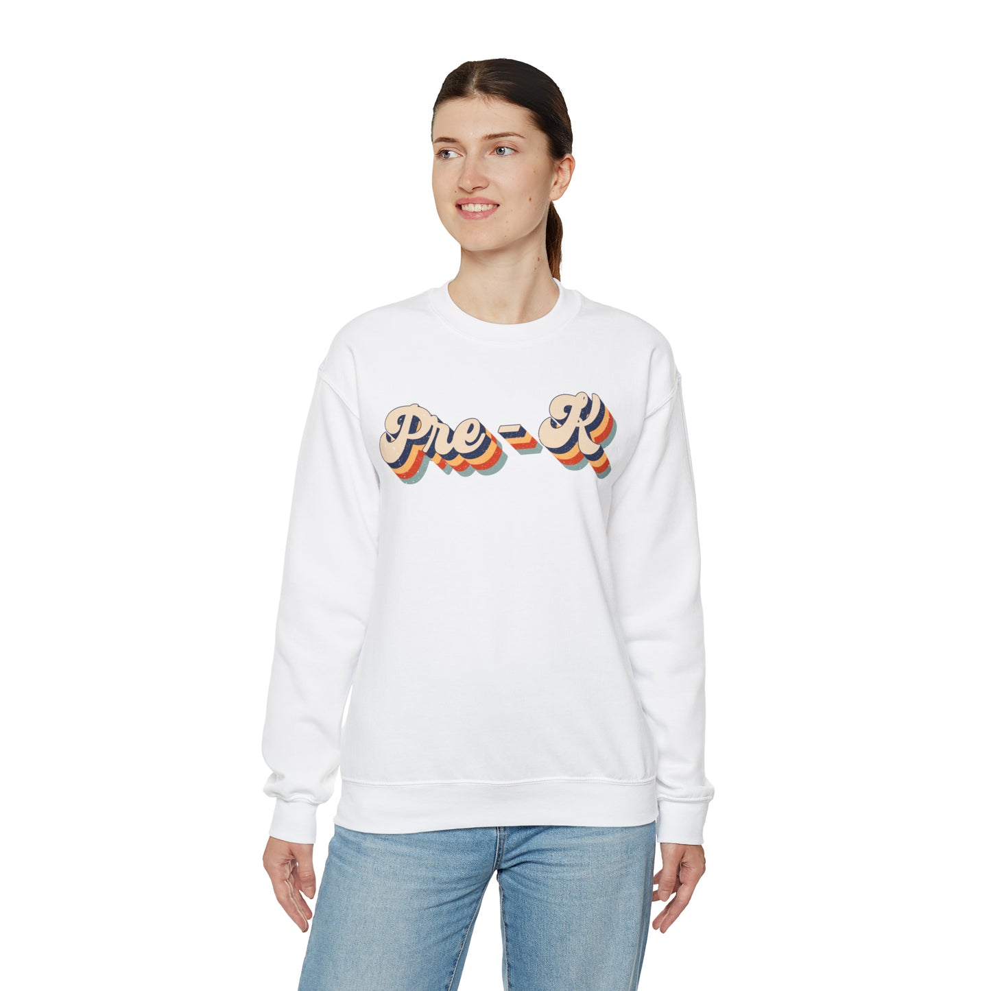 Retro Pre-K Unisex Heavy Blend™ Crewneck Sweatshirt
