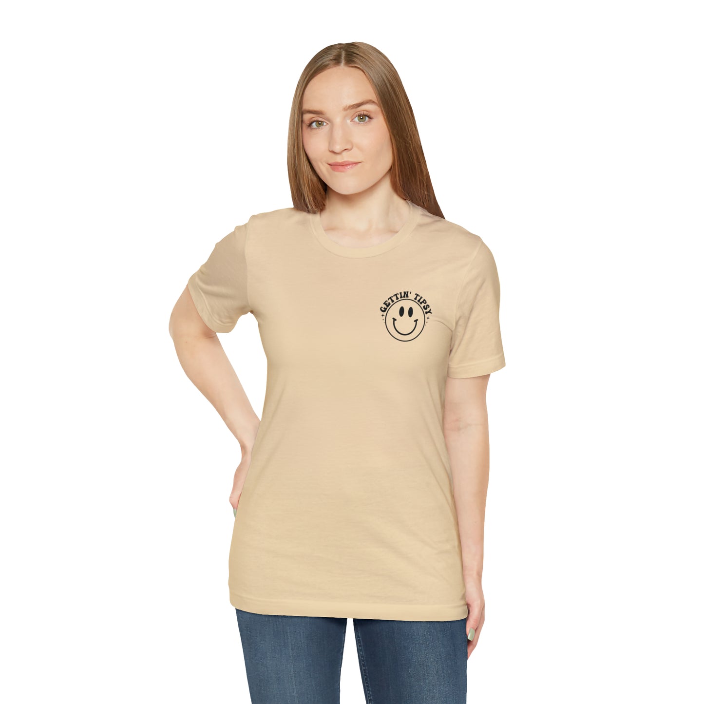 "Errbody in the Lake Gettin' Tipsy" (Front and Back Design) Unisex Jersey Short Sleeve Tee