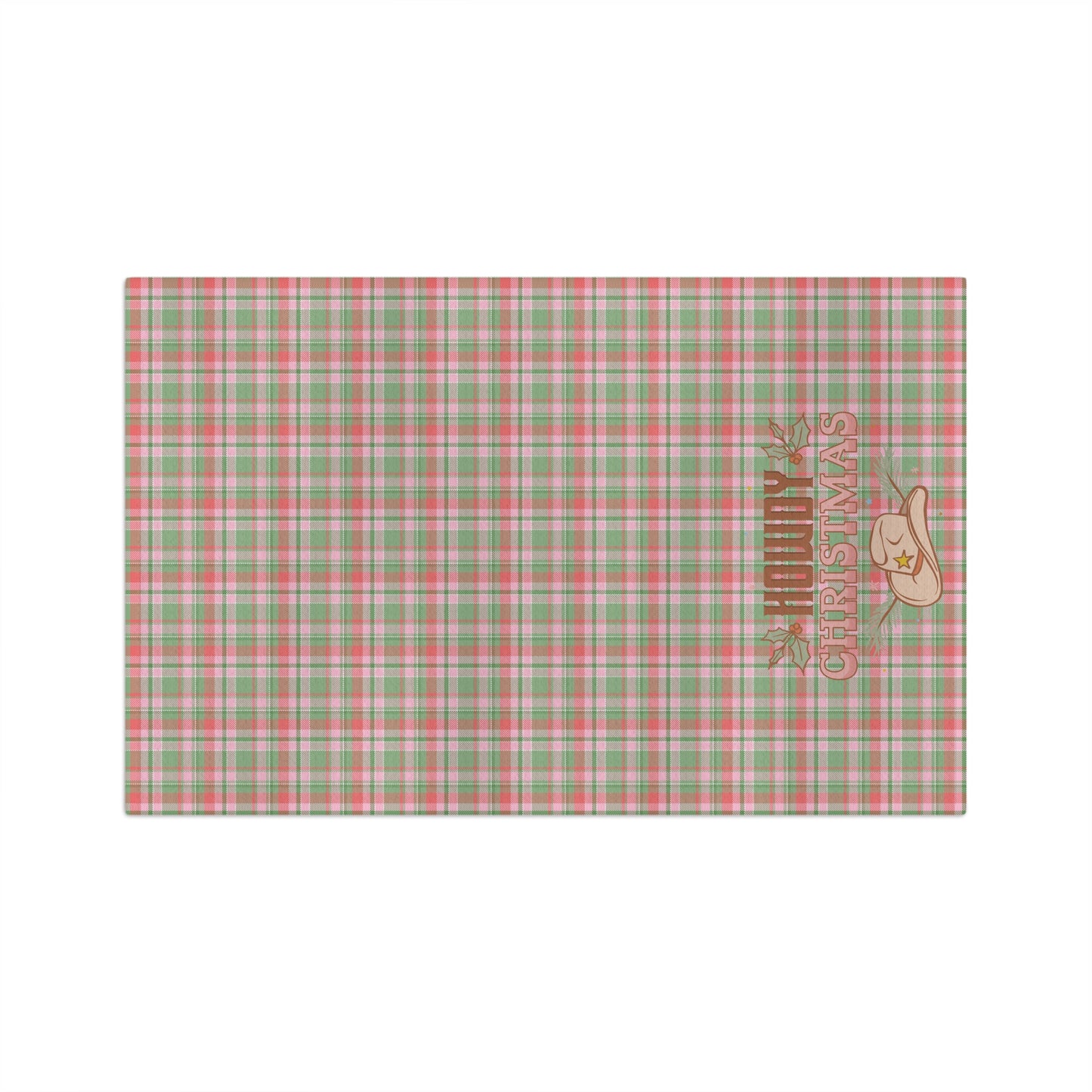 Howdy Christmas Cowboy Hat Christmas/ Holiday Soft Tea Towel
