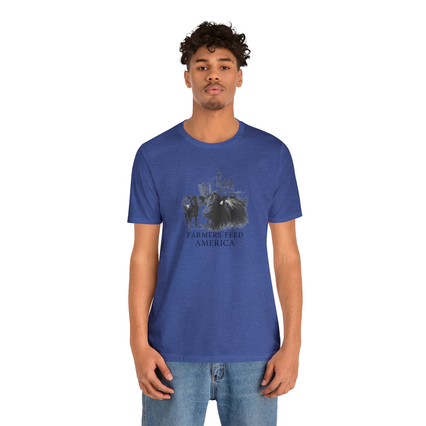 "Farmers Feed America" Unisex Jersey Short Sleeve Tee