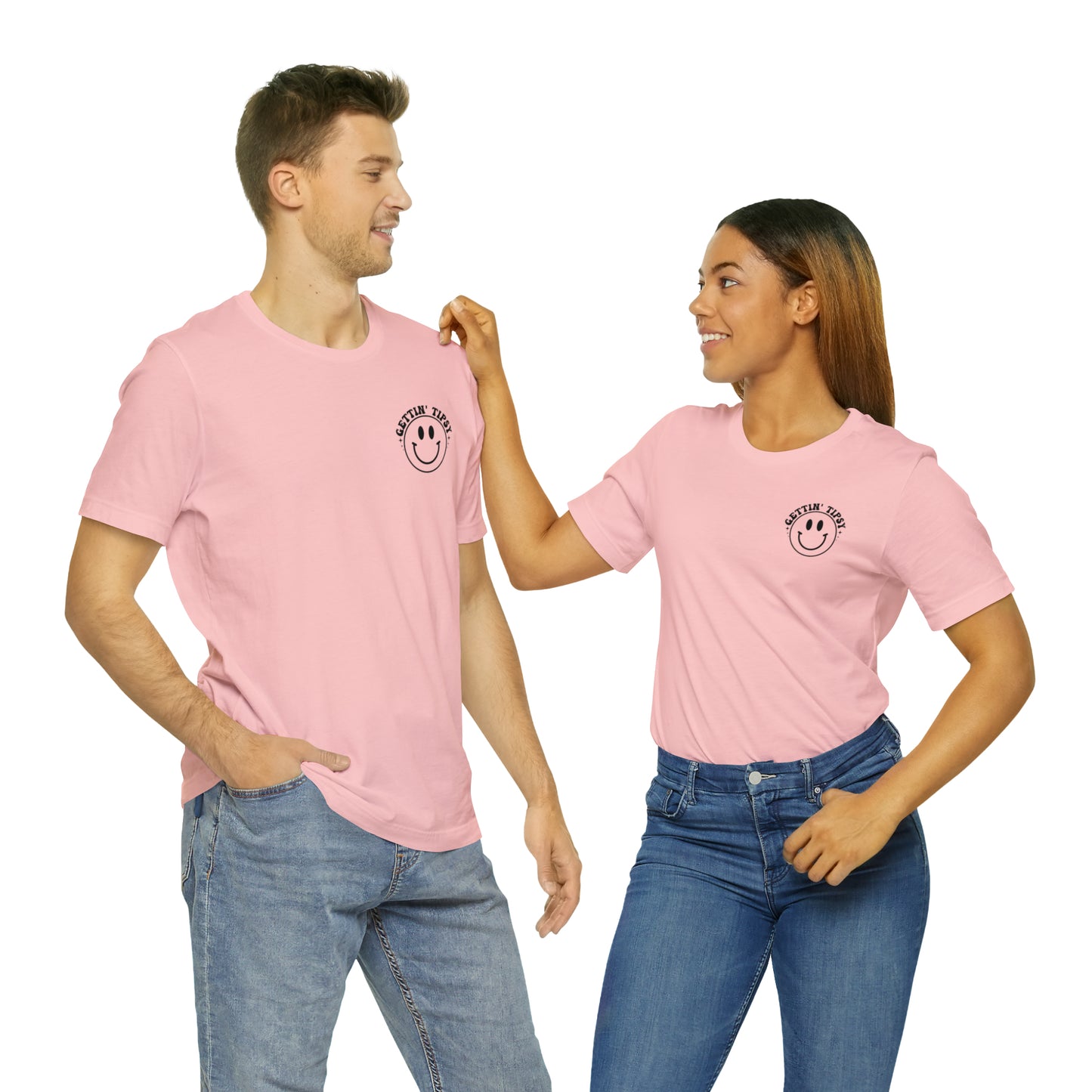 "Errbody in the Lake Gettin' Tipsy" (Front and Back Design) Unisex Jersey Short Sleeve Tee