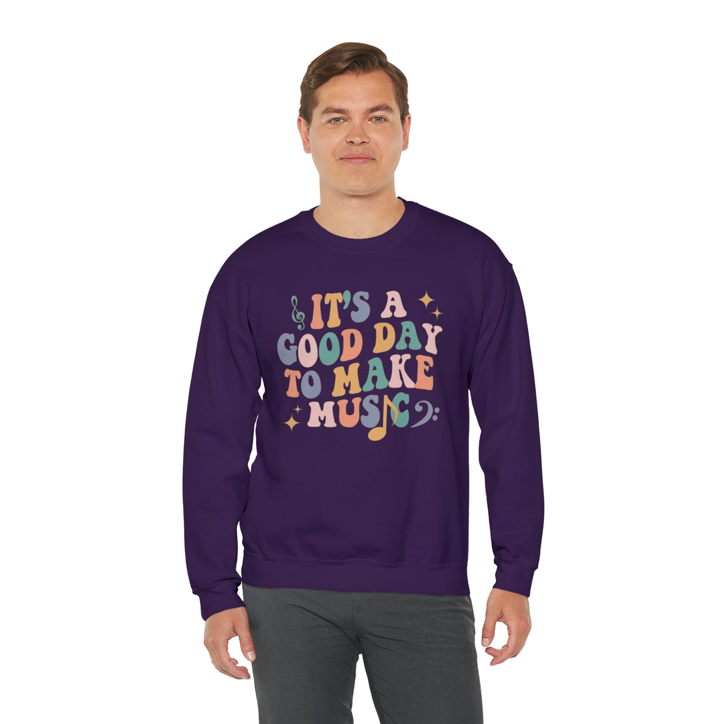 It's a Good Day to Make Music Heavyweight Crewneck Sweatshirt