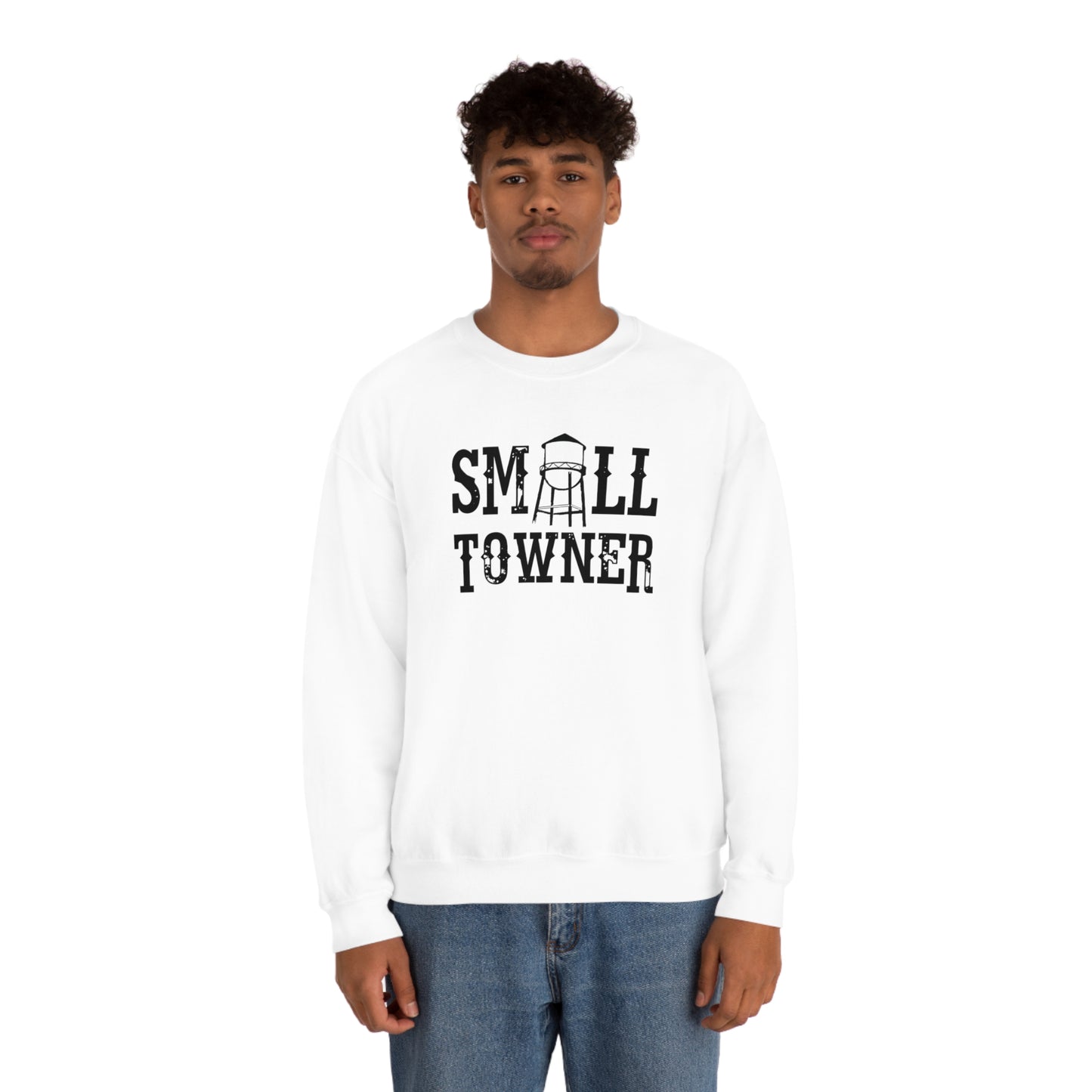"Small Towner" - Unisex Heavy Blend™ Crewneck Sweatshirt