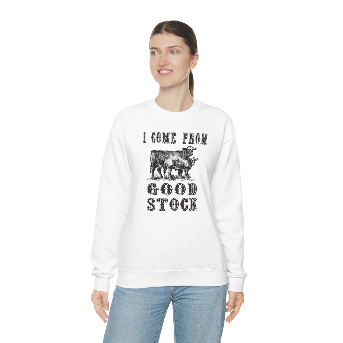 "I come from Good Stock" - Unisex Heavy Blend™ Crewneck Sweatshirt