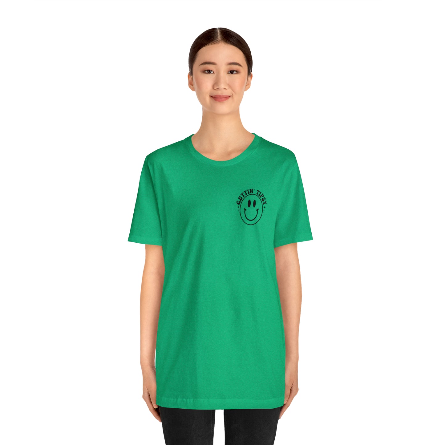 "Errbody in the Lake Gettin' Tipsy" (Front and Back Design) Unisex Jersey Short Sleeve Tee