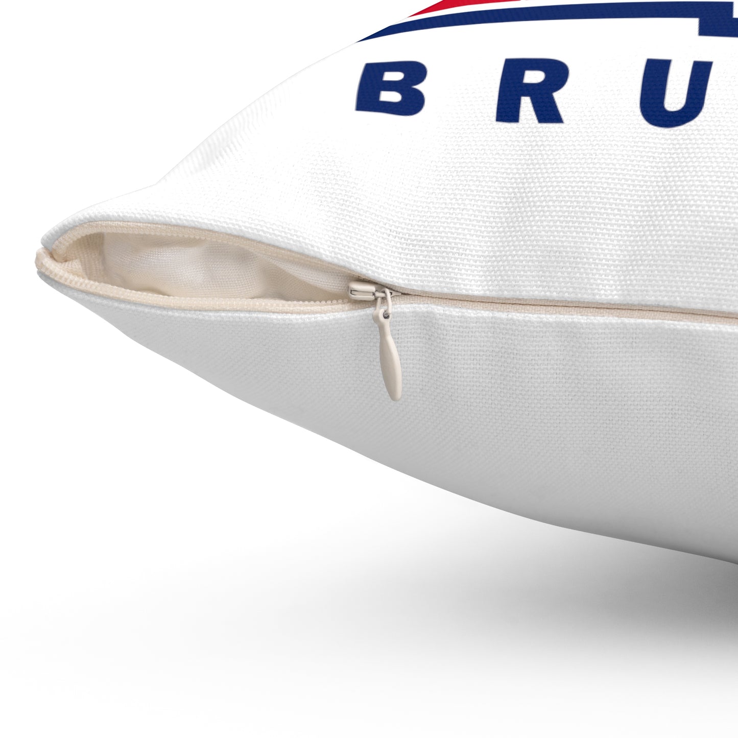 Belmont University Bruins Square Pillow - White