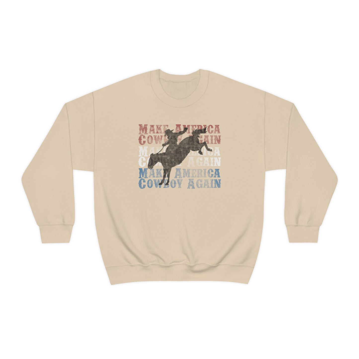 "Make America Cowboy Again" - Unisex Heavy Blend™ Crewneck Sweatshirt