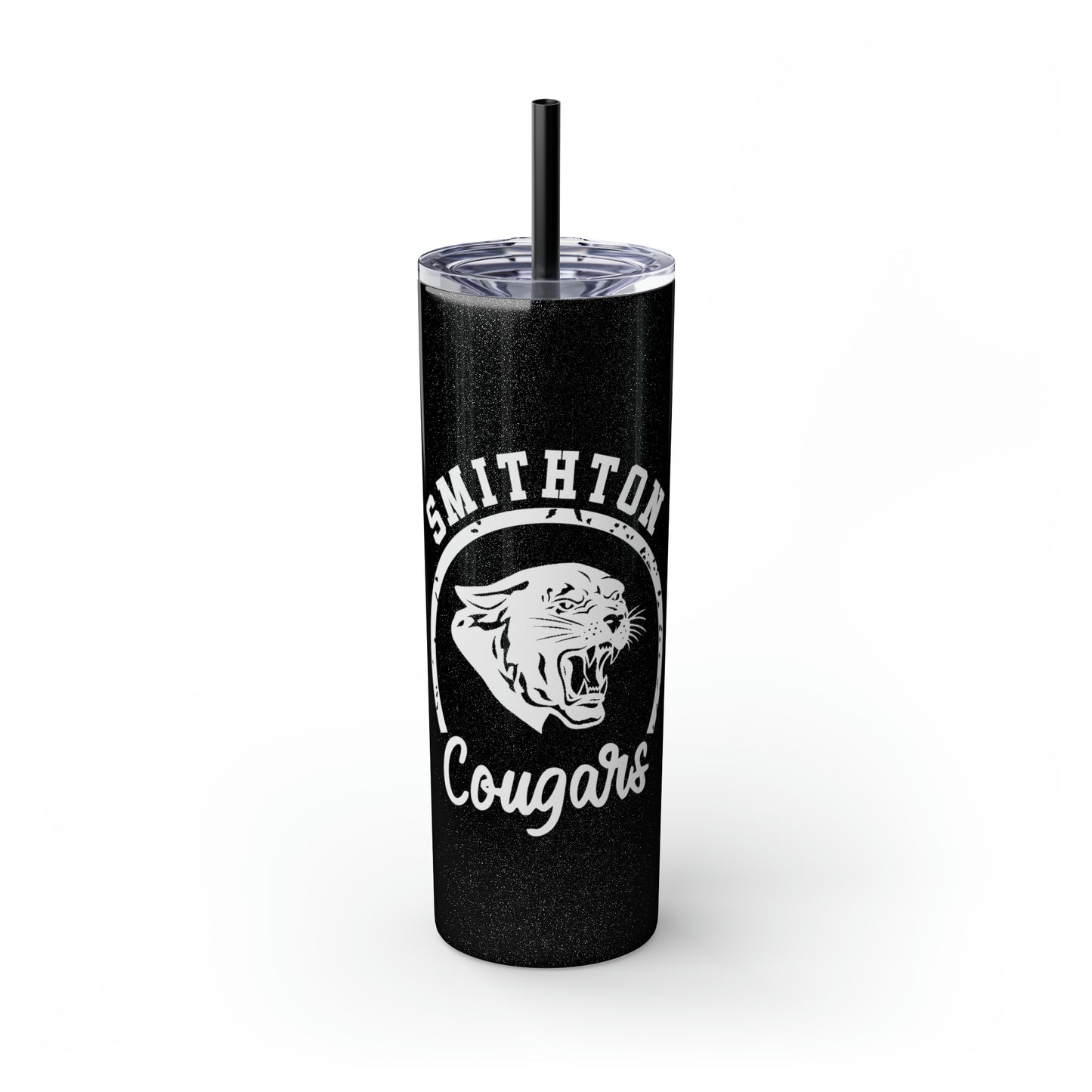 Smithton Cougars Skinny Tumbler with Straw, 20oz