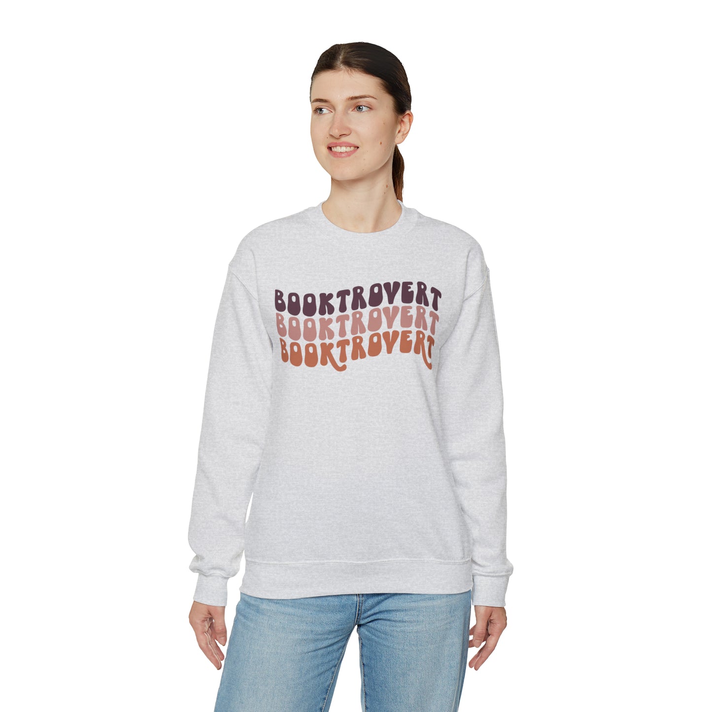 Warm Booktrovert Unisex Heavy Blend Crewneck Sweatshirt