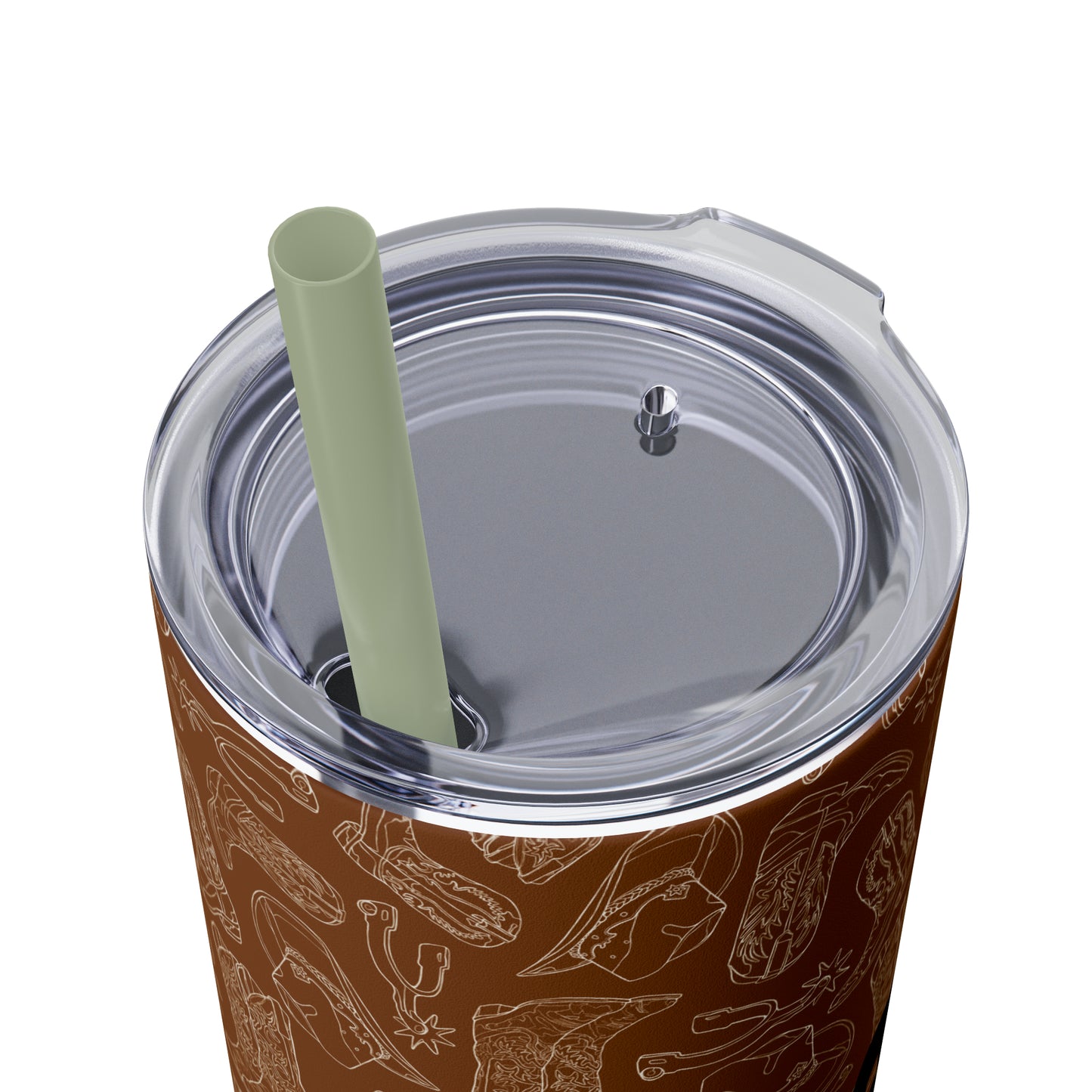 Kick Up the Boots Nashville Themed Skinny Tumbler with Straw, 20oz