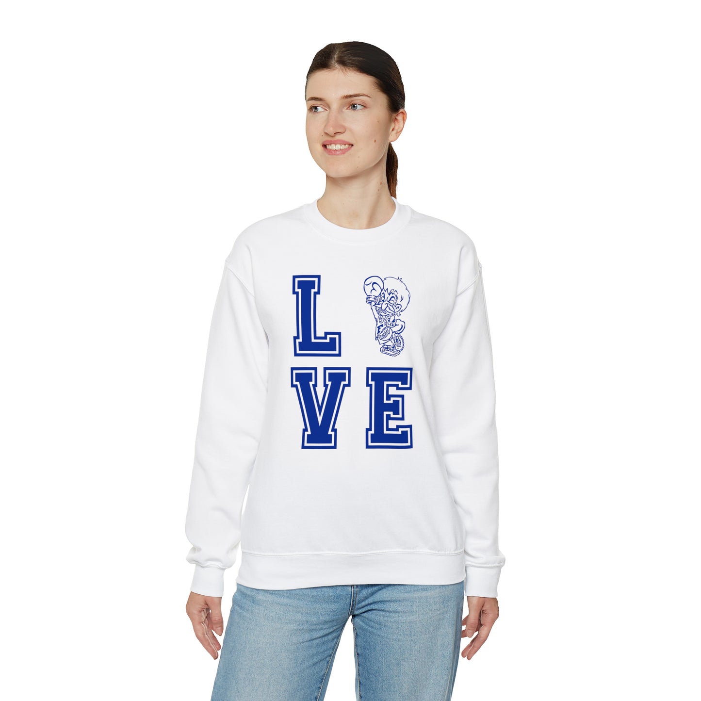 "Love Freeburg Midgets" Unisex Heavy Blend™ Crewneck Sweatshirt